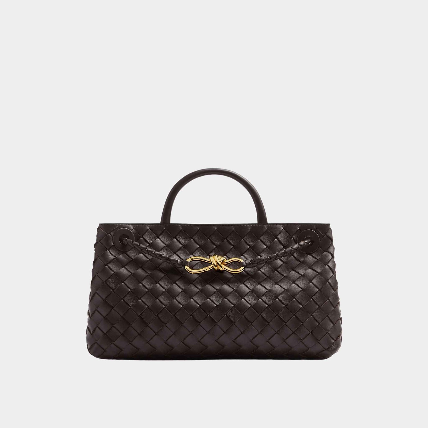 Bottega Veneta Andiamo East-West Handbag, Fondant, Front View