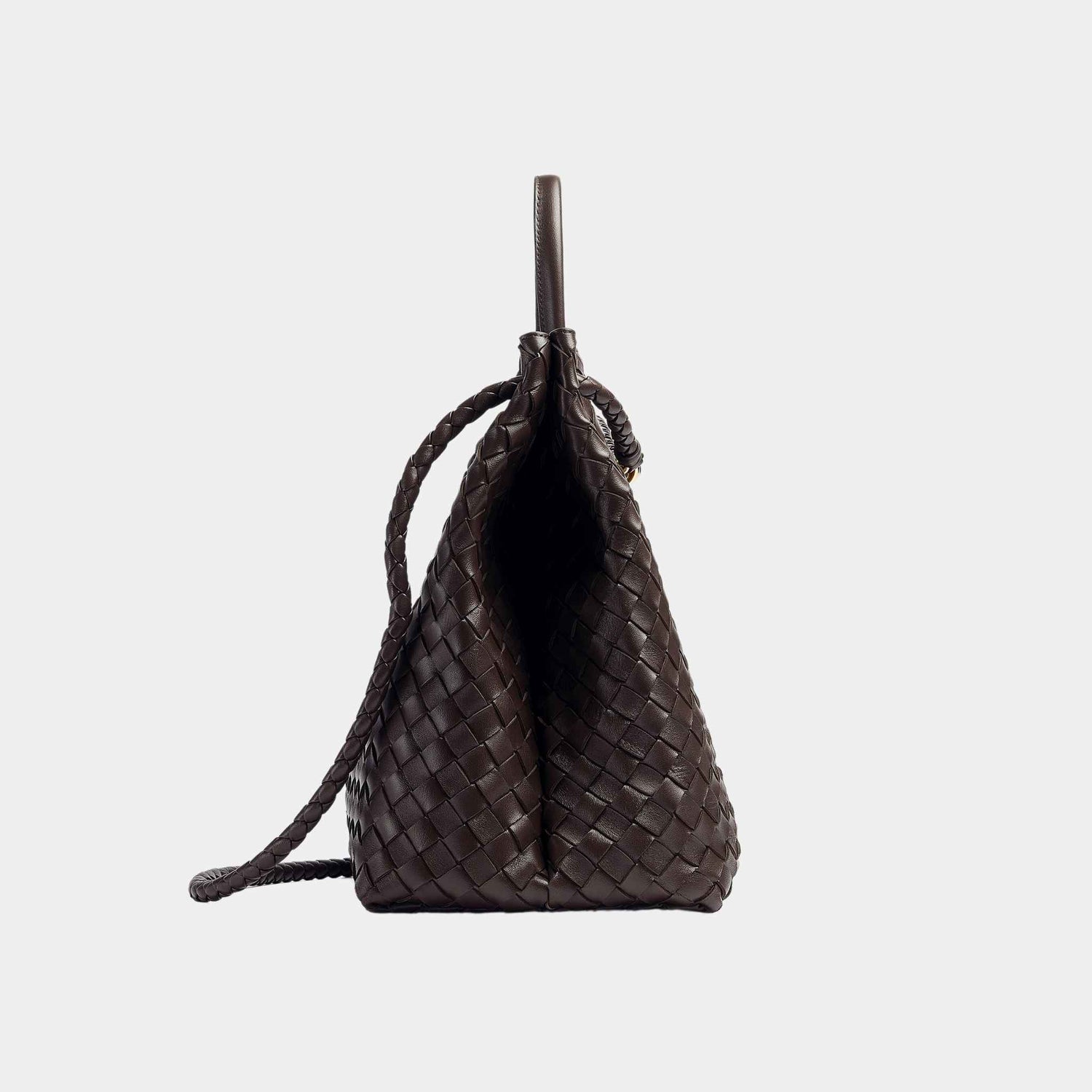 Bottega Veneta Andiamo Grand Format Handbag, Barolo, Side View