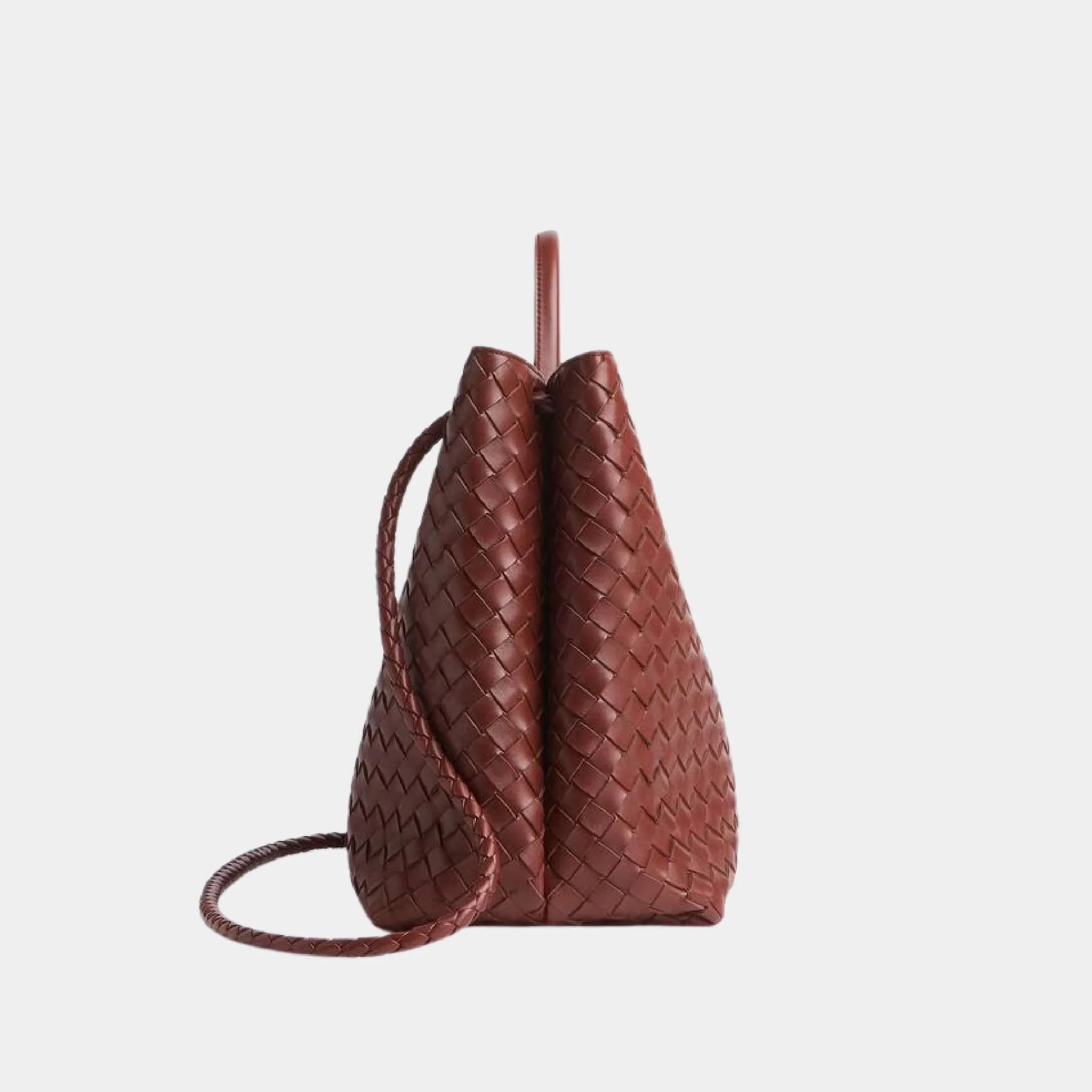 Bottega Veneta Andiamo Grand Format Handbag, Black, Sapele, Side