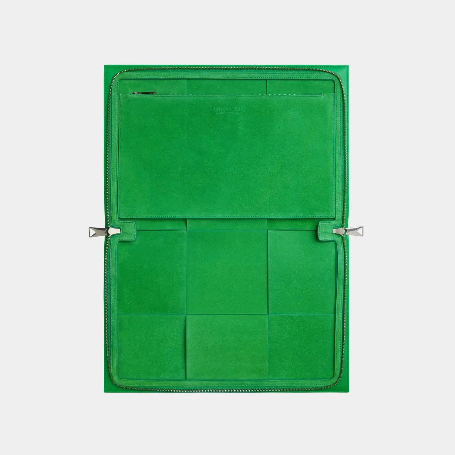 Bottega Veneta Arco Document Case, Parakeet, Inside