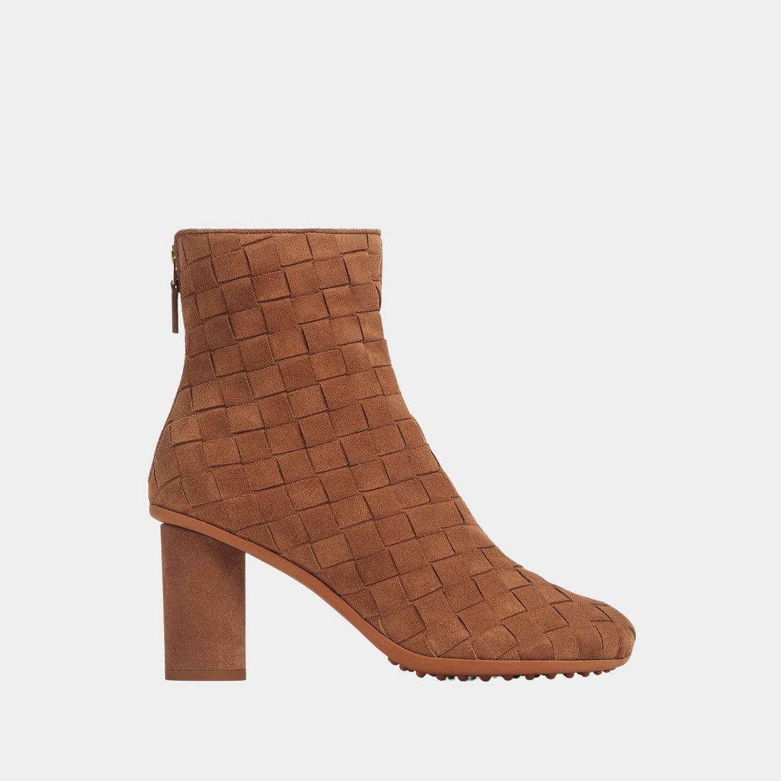 Bottega Veneta Atomic Ankle Boot Suede Intrecciato Craftmanship, Side