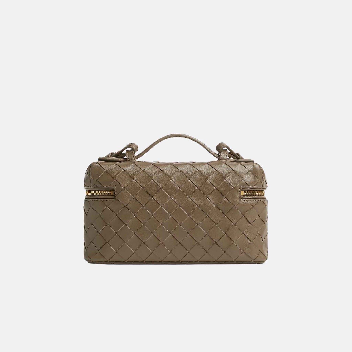 Bottega Veneta Bang Bang Vanity Case Intrecciato Leather, Back, Pinecone