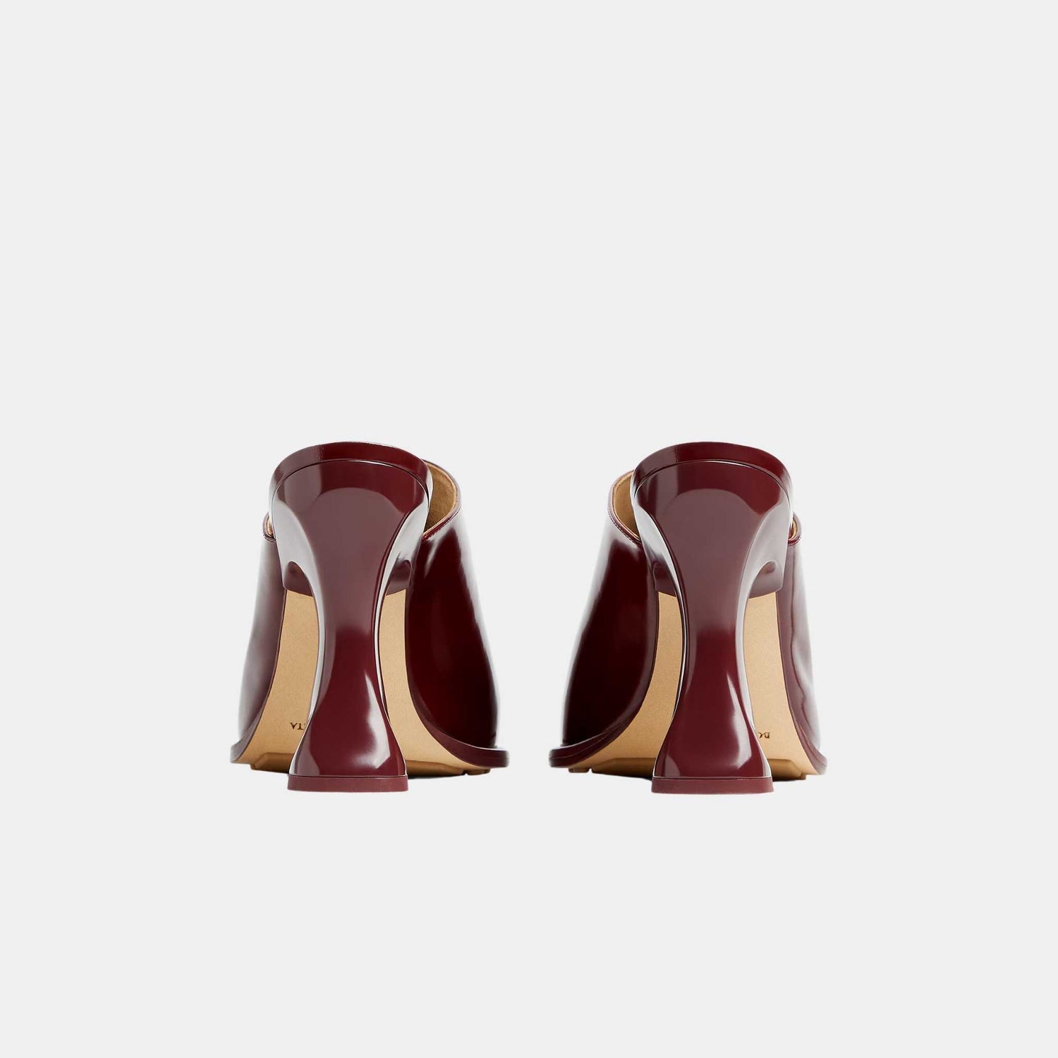 Bottega Veneta Cha-Cha Calfskin Leather Mule Pump, Merlot, Back