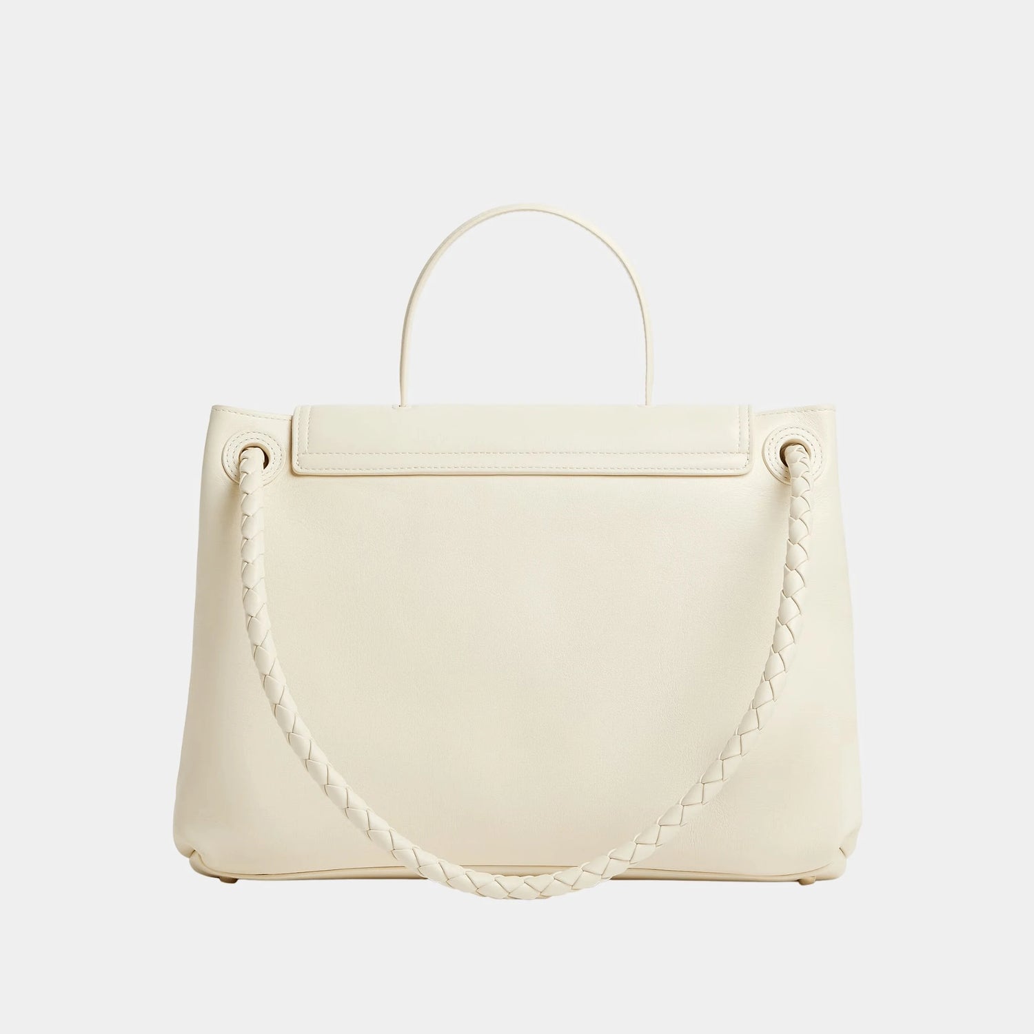 Bottega Veneta Ciao Ciao Silky Calf Leather, Sea Salt, Back