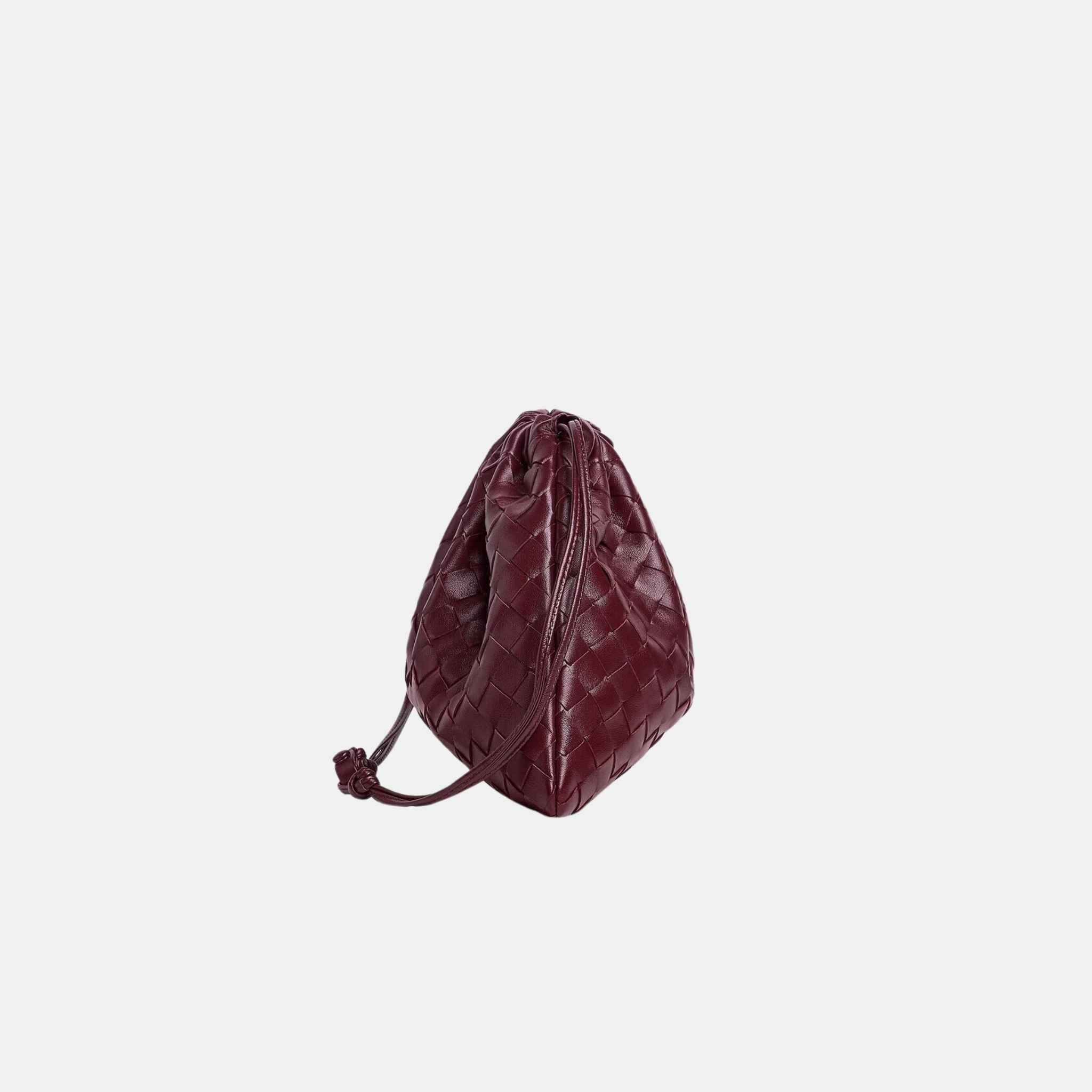 Bottega Veneta Dustbag With Transformable Strap And Contrasting Heart, Barolo/Chalk, Side