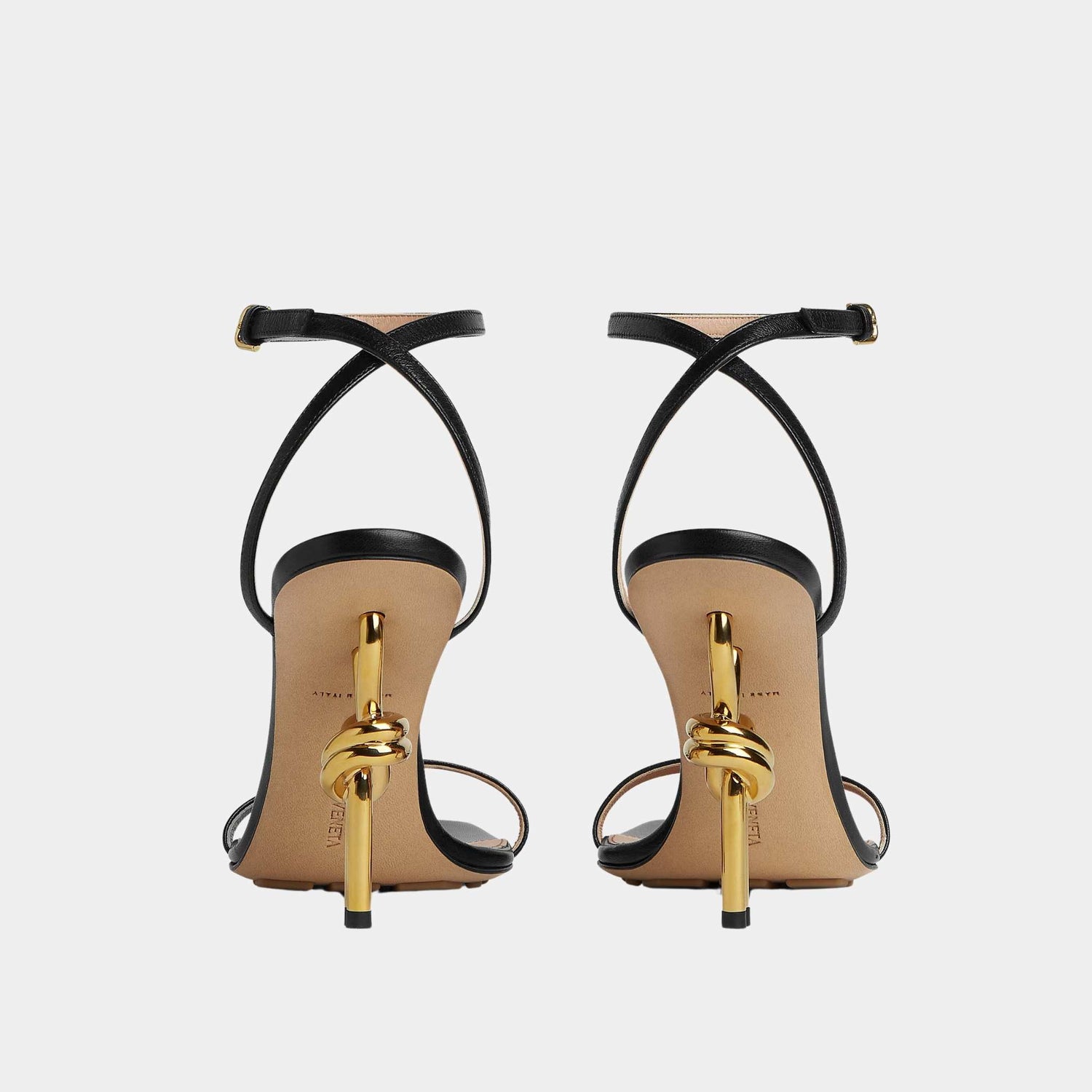 Knot Ankle Strap High Heel Sandal