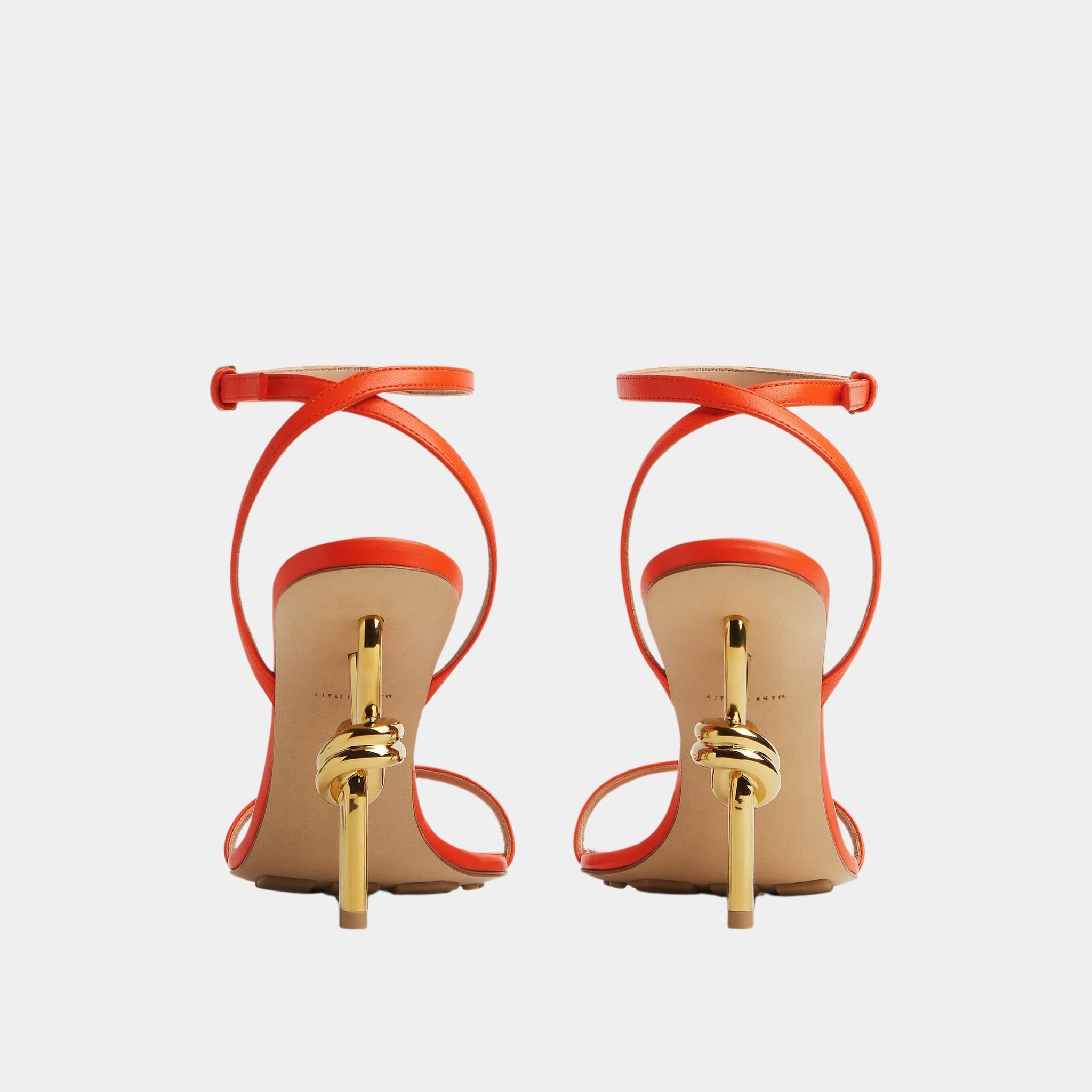 Knot Ankle Strap High Heel Sandal