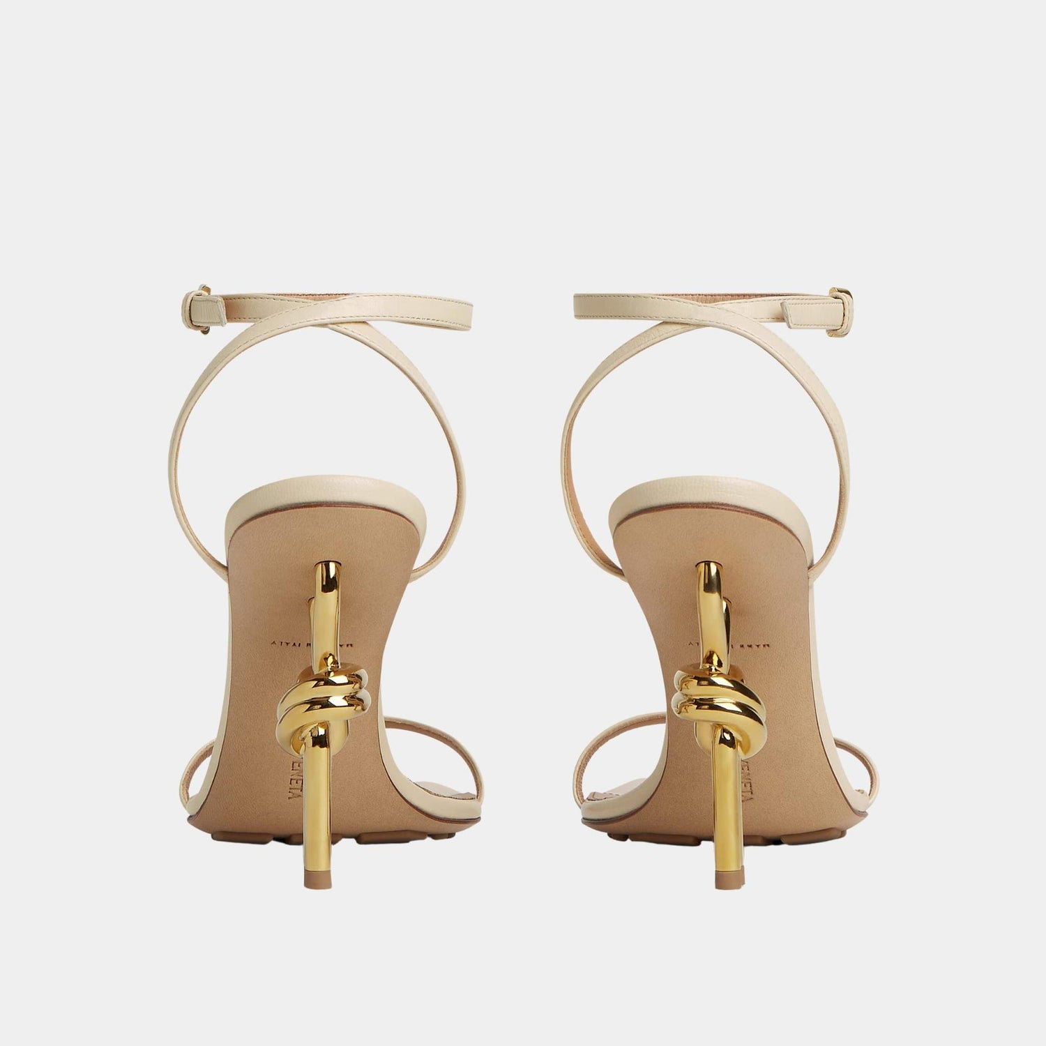 Knot Ankle Strap High Heel Sandal