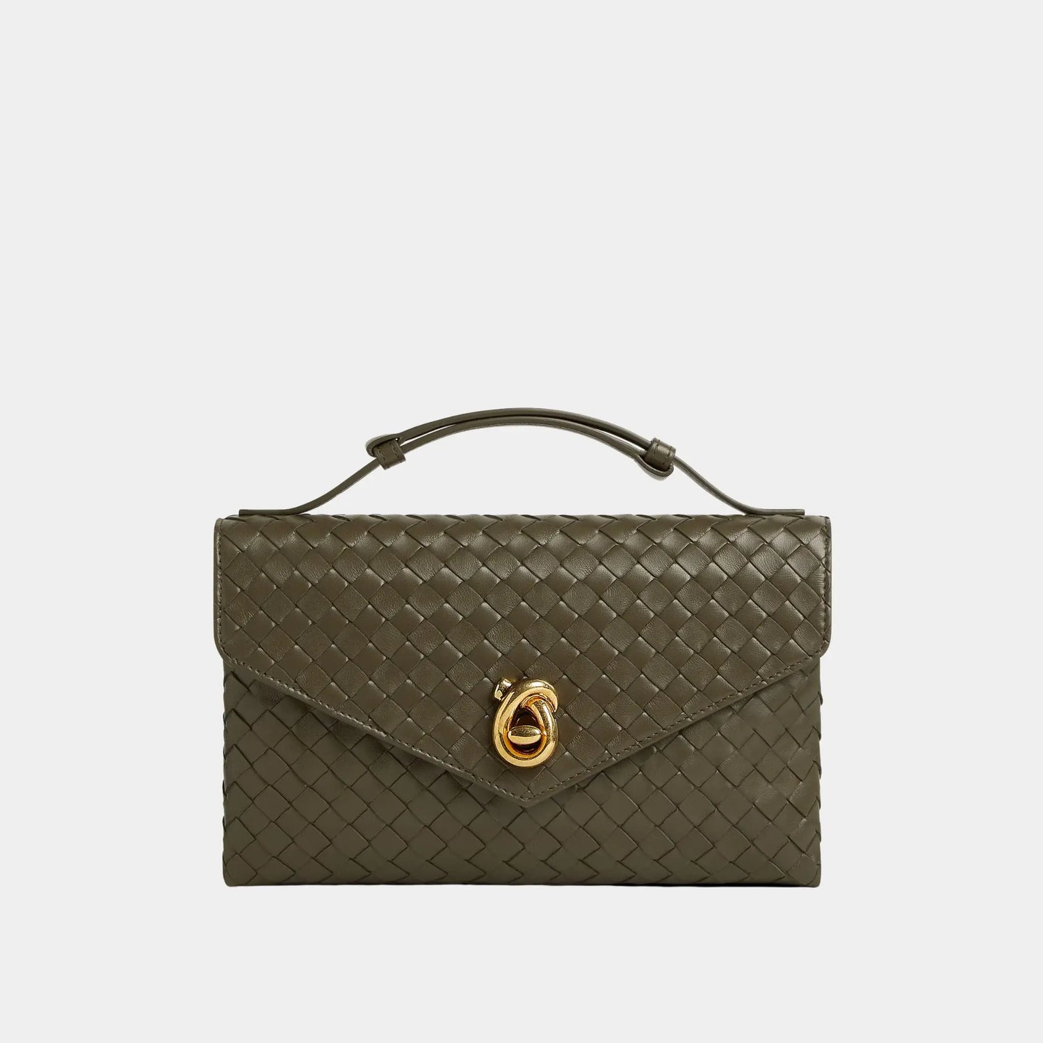 Bottega Veneta Knot Lock, Cypress, Front