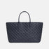 Bottega Veneta Large Cabat Intreccio Padded Nappa And Denim Tote Bag, Front