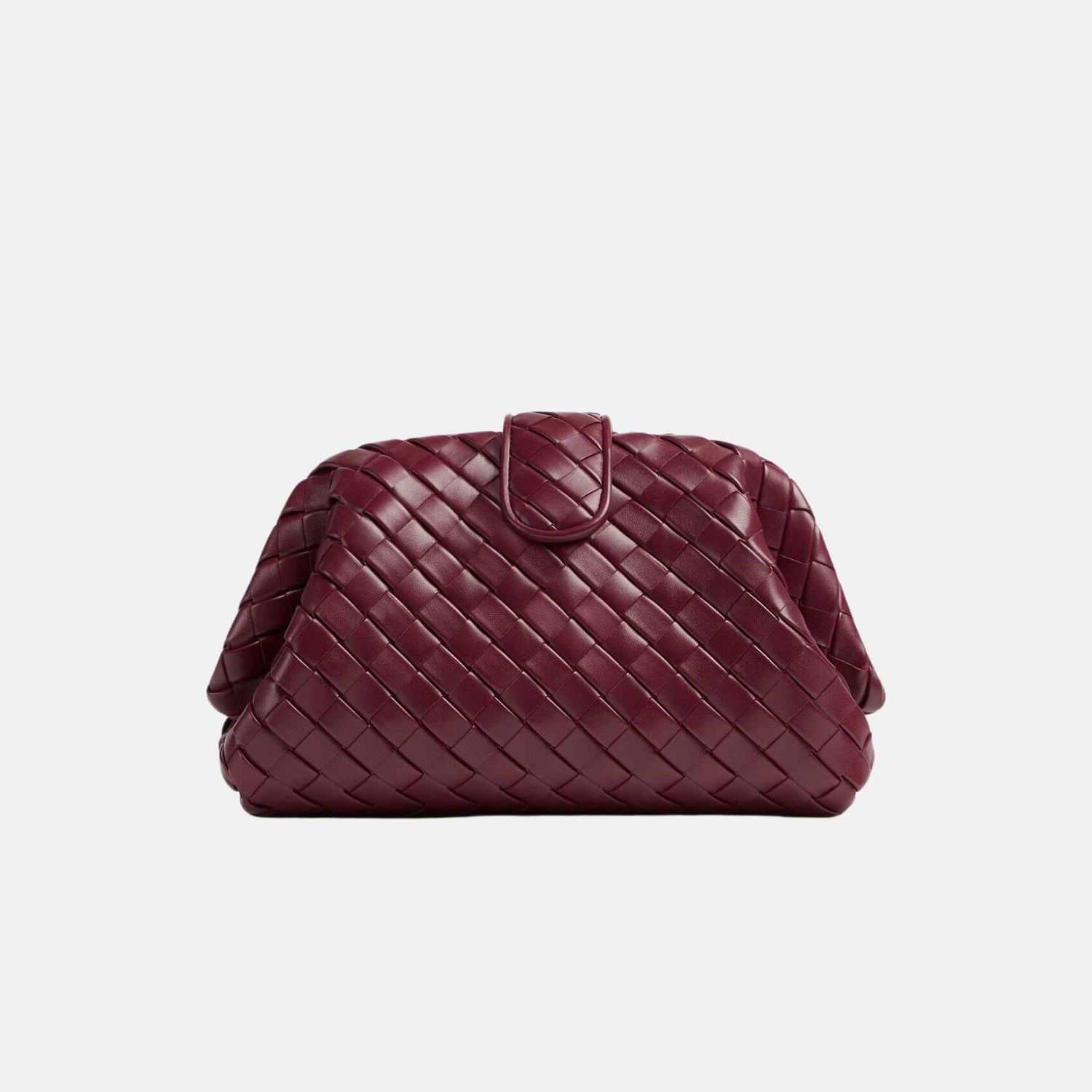 Bottega Veneta Lauren 1980 In Padded Intrecciato Leather, Borolo, Back