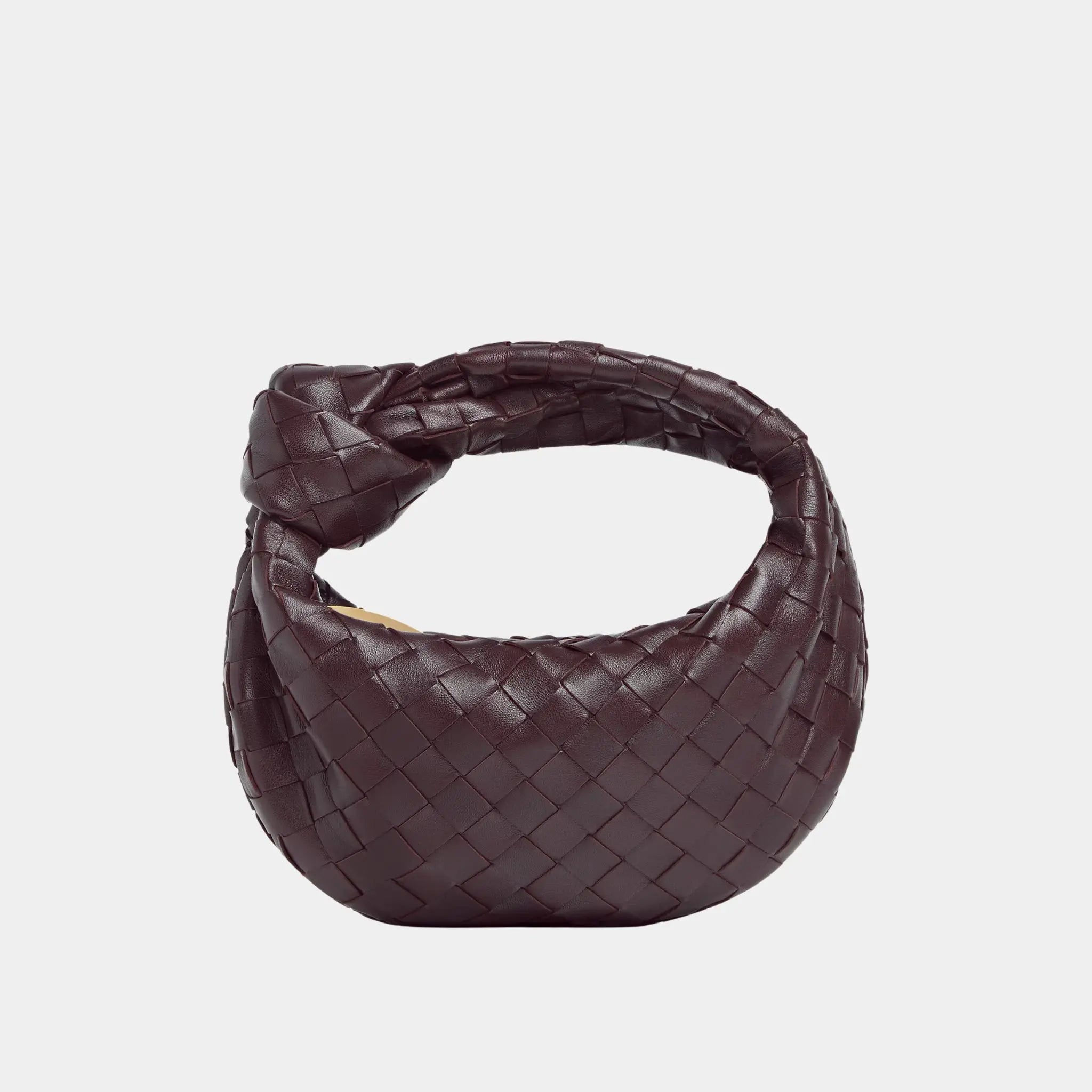 Bottega Veneta Mini Jodie Handbag, Dark Barolo, Front