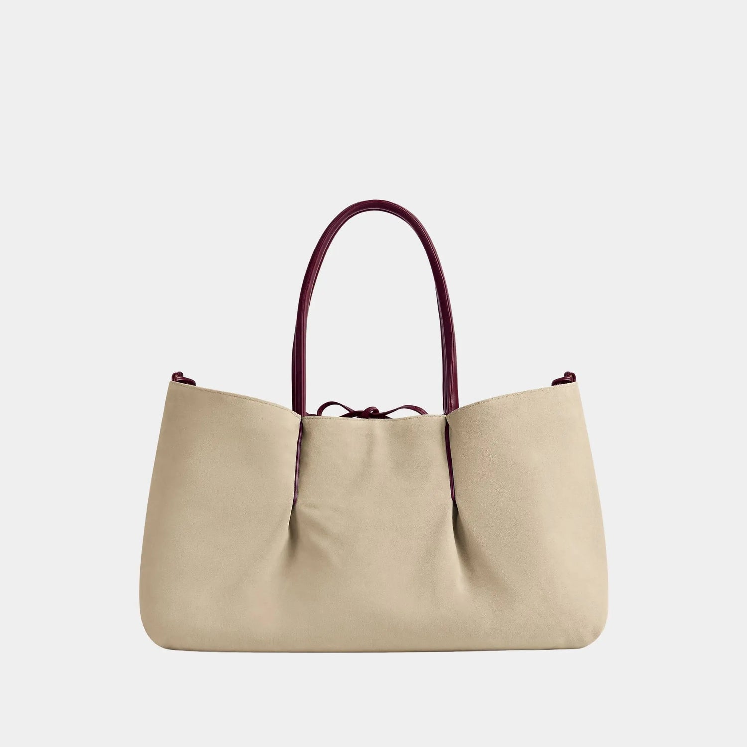 Bottega Veneta Pinacoteca Tote Bag, Barolo, Ecru, Back