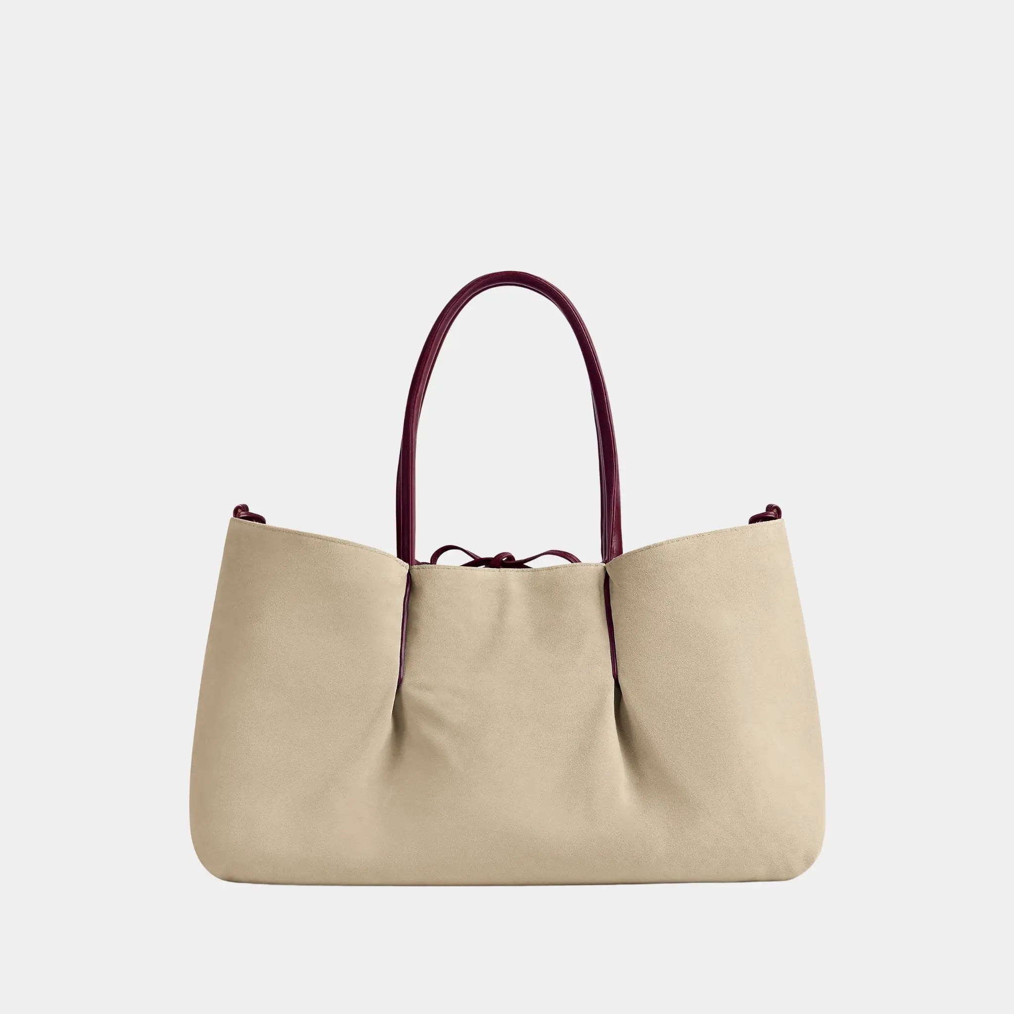 Bottega Veneta Pinacoteca Tote Bag, Barolo, Ecru, Back
