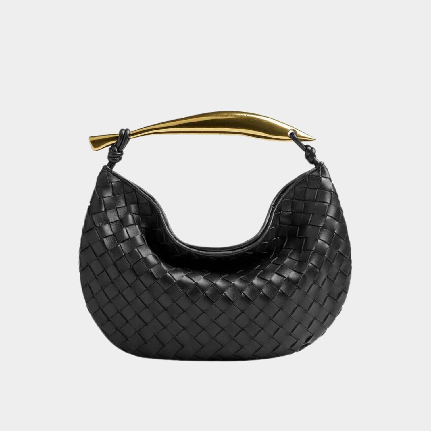 Bottega Veneta Sardine Handbag, Black, Front View