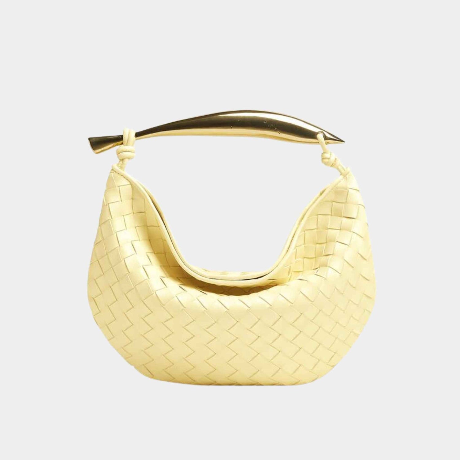 Bottega Veneta Sardine Handbag, Chamomile Yellow, Front View