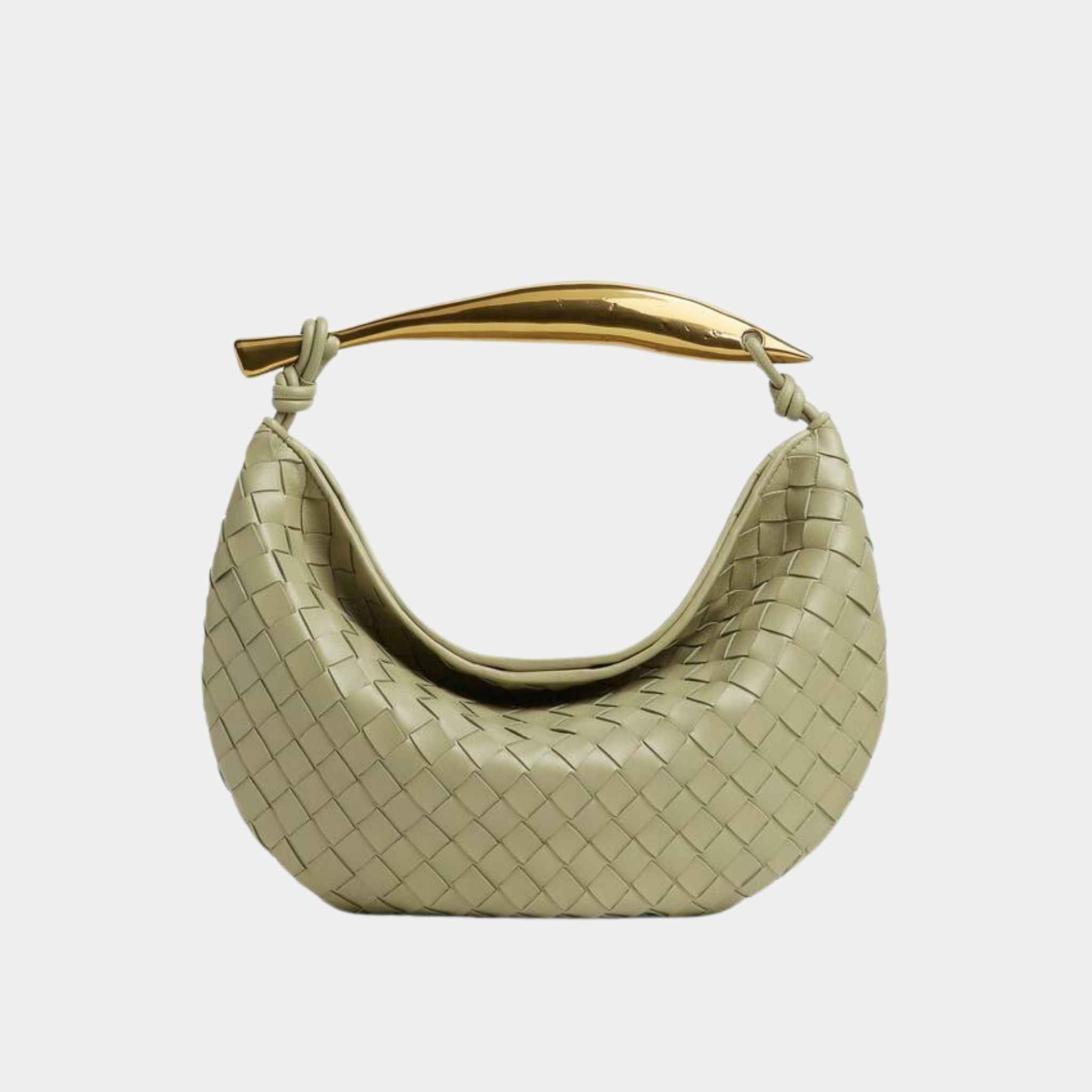 Bottega Veneta Sardine Handbag, Travertine, Front View