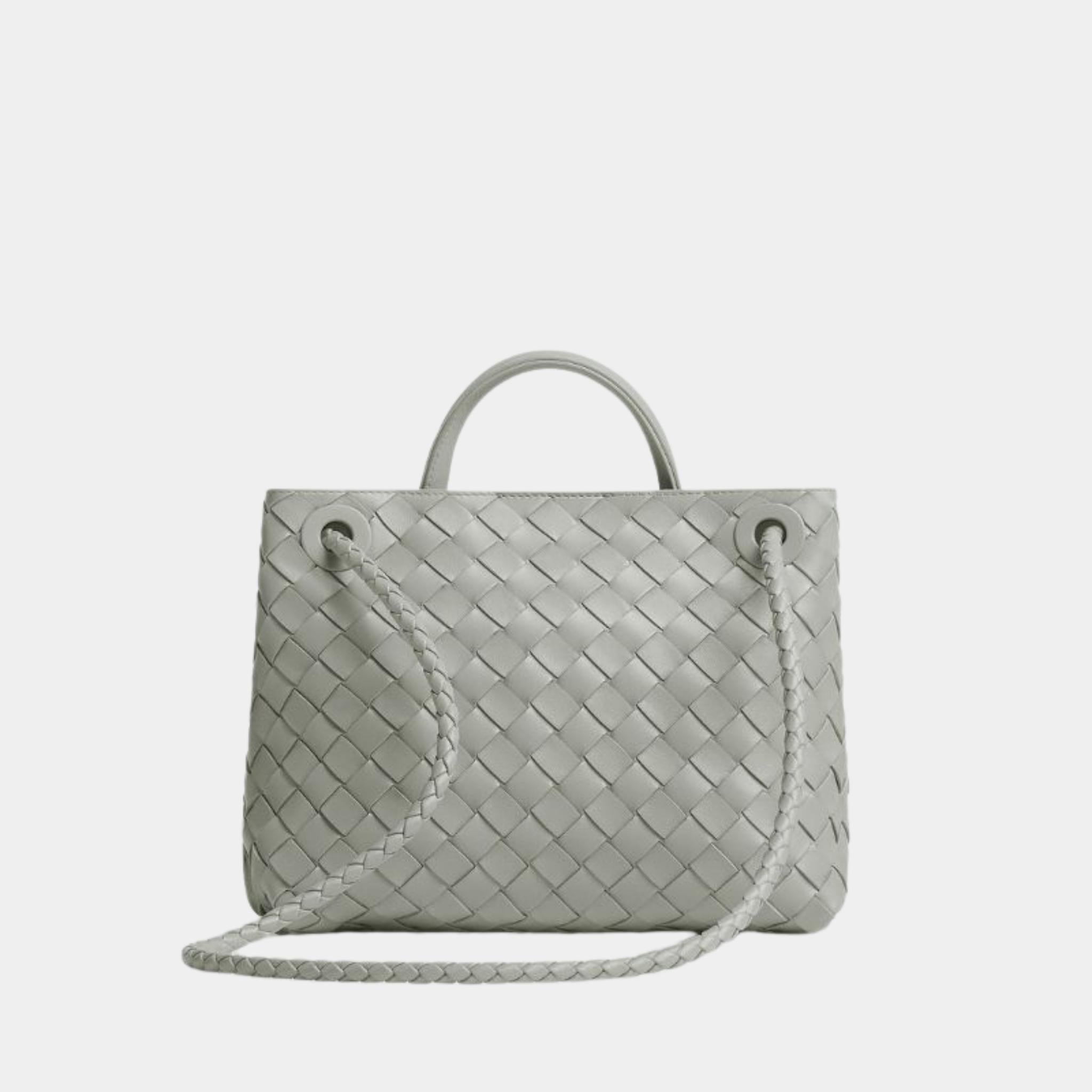 Bottega Veneta Small Andiamo, Agate Grey, Back