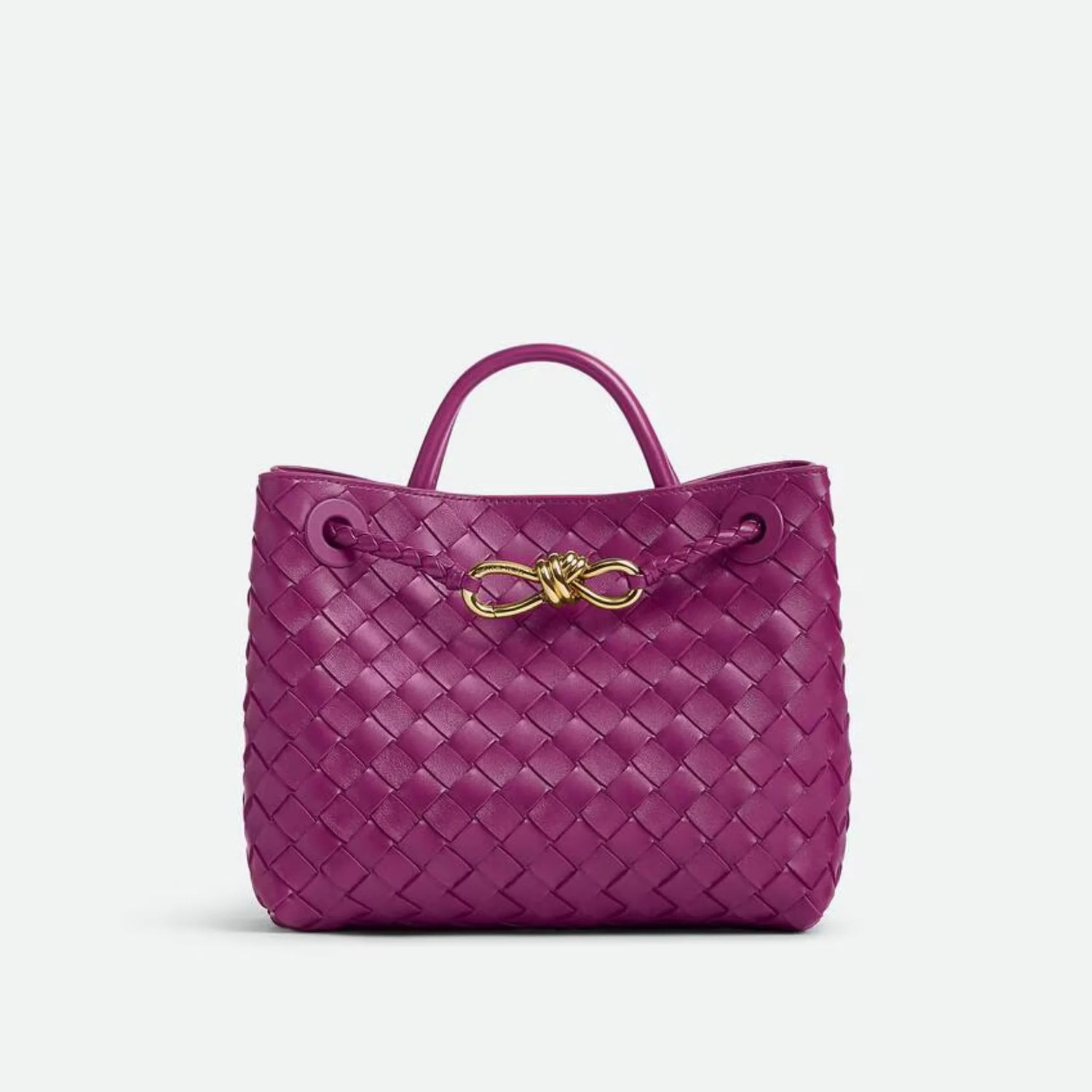 Bottega Veneta Small Andiamo Bag, Beetroot, Front