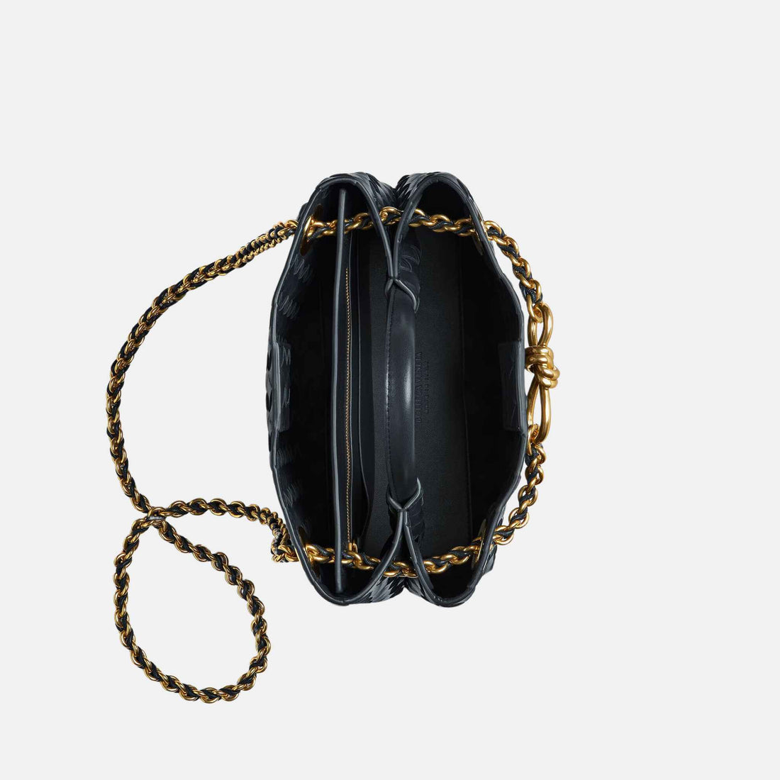 alt
حقيبة Bottega Veneta Small Andiamo Chain بمقبض علوي من جلد Intrecciato، Shadow، Top