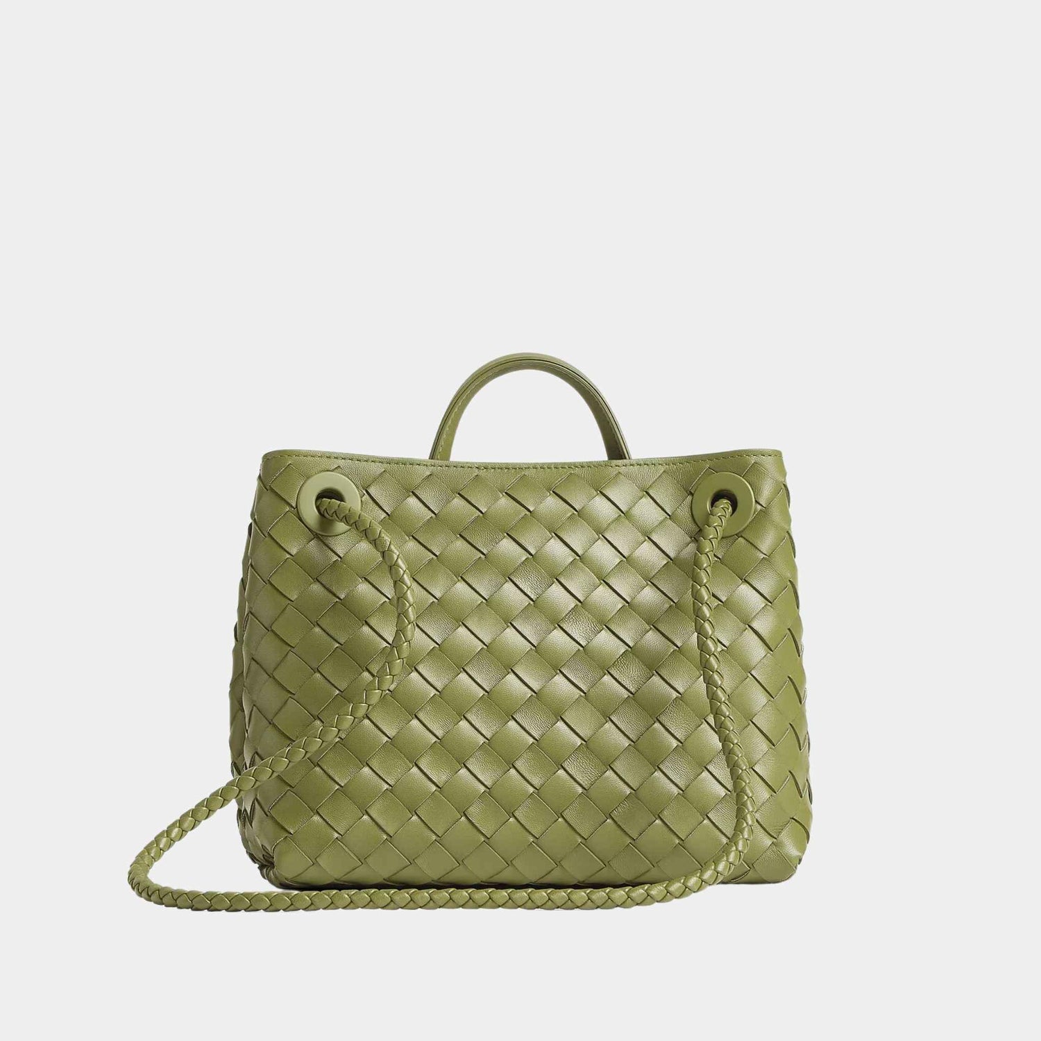 Bottega Veneta Small Andiamo, Matcha, Back