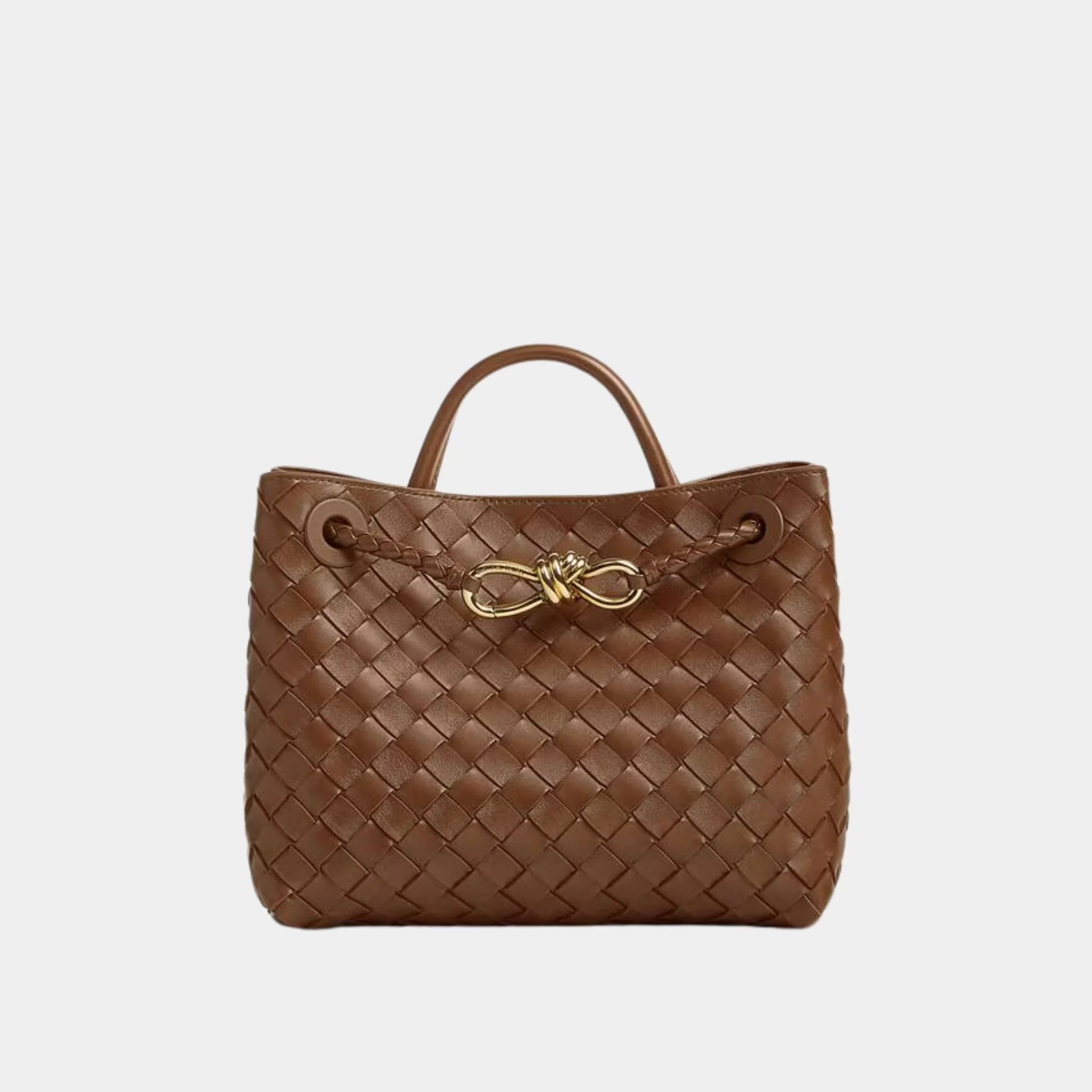 Bottega Veneta Small Andiamo Bag, Nocciola, Front