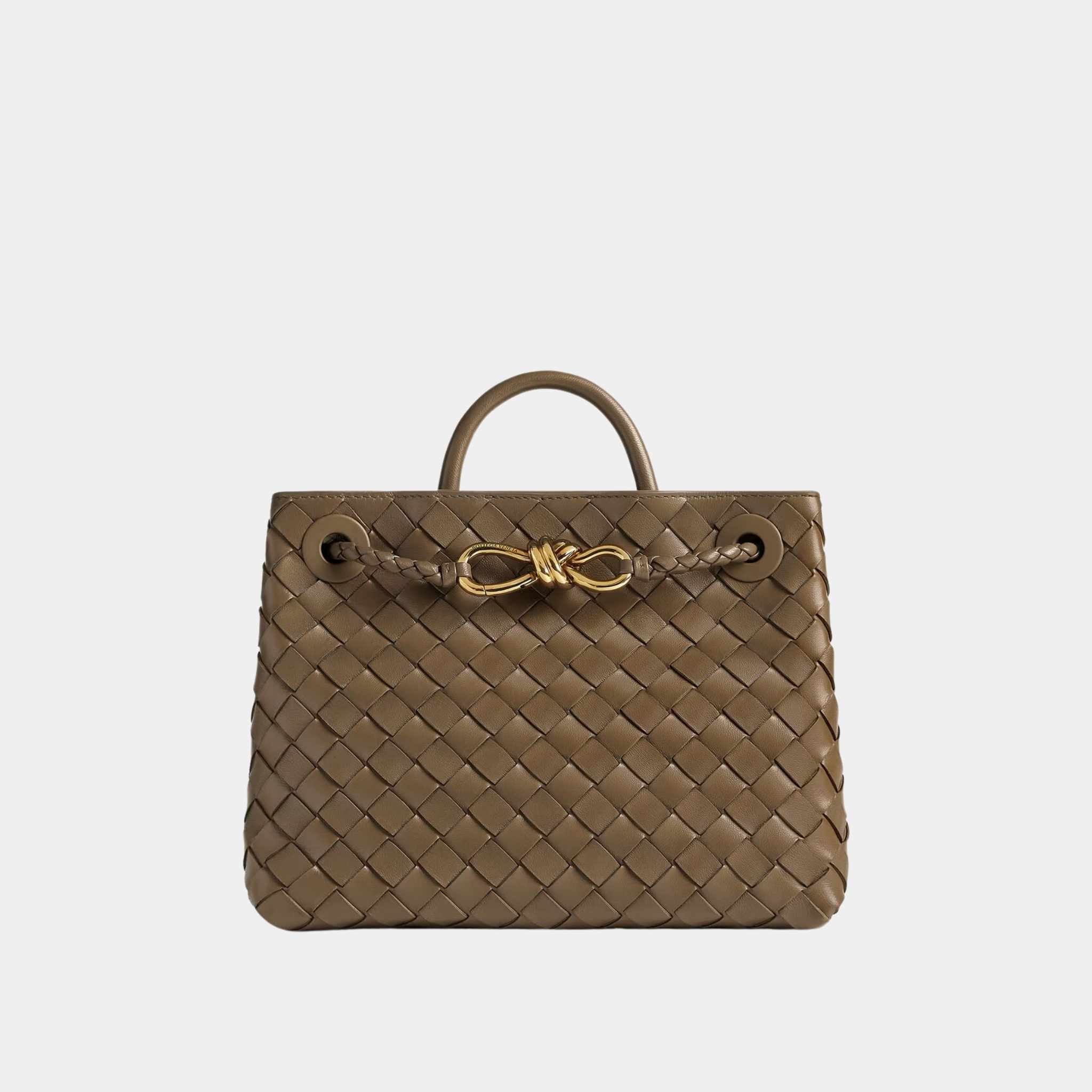 Bottega Veneta Small Andiamo, Pinecone, Front