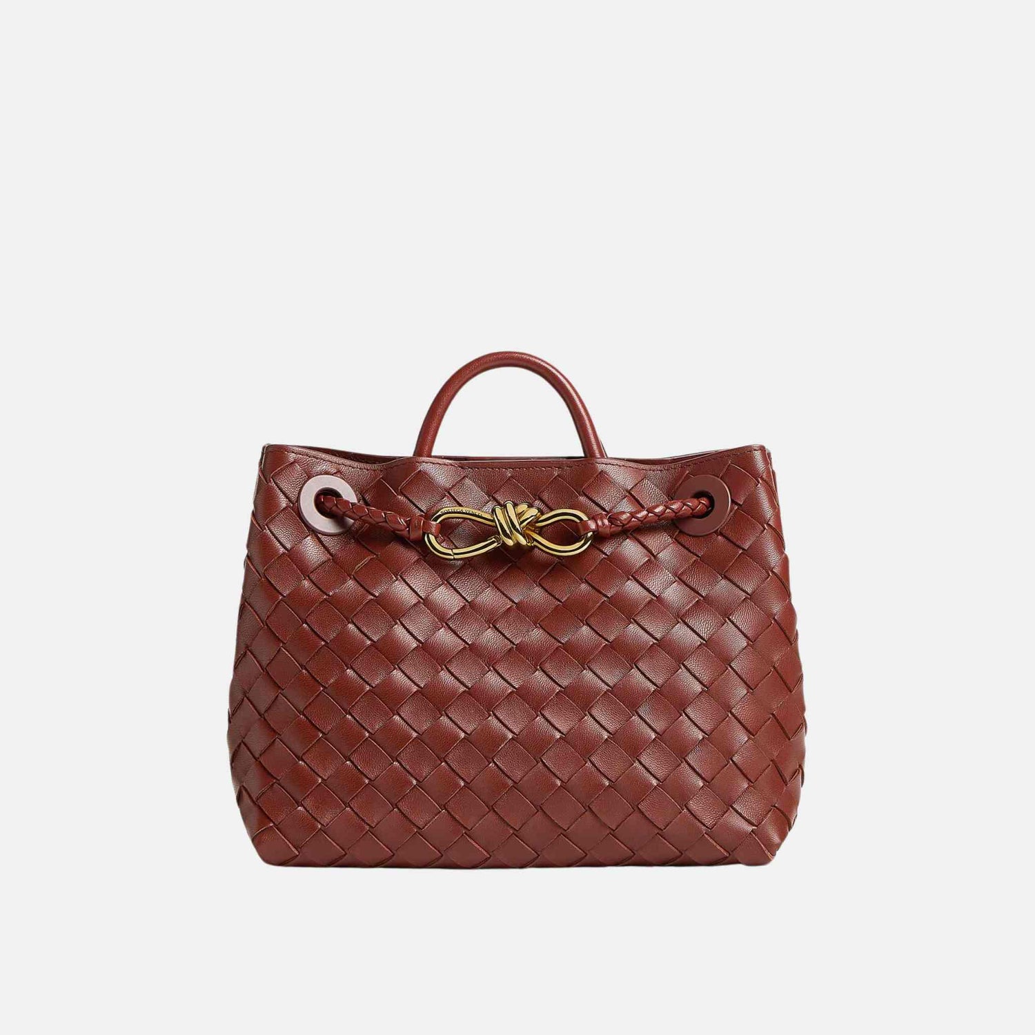 Bottega Veneta Small Andiamo, Sapele, Front