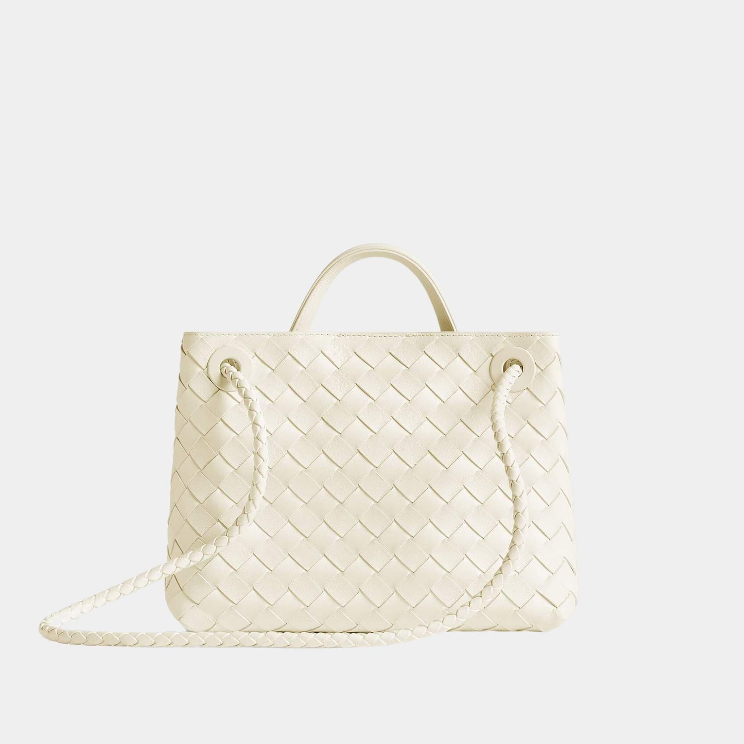 Bottega Veneta Small Andiamo, Sea Salt, Back