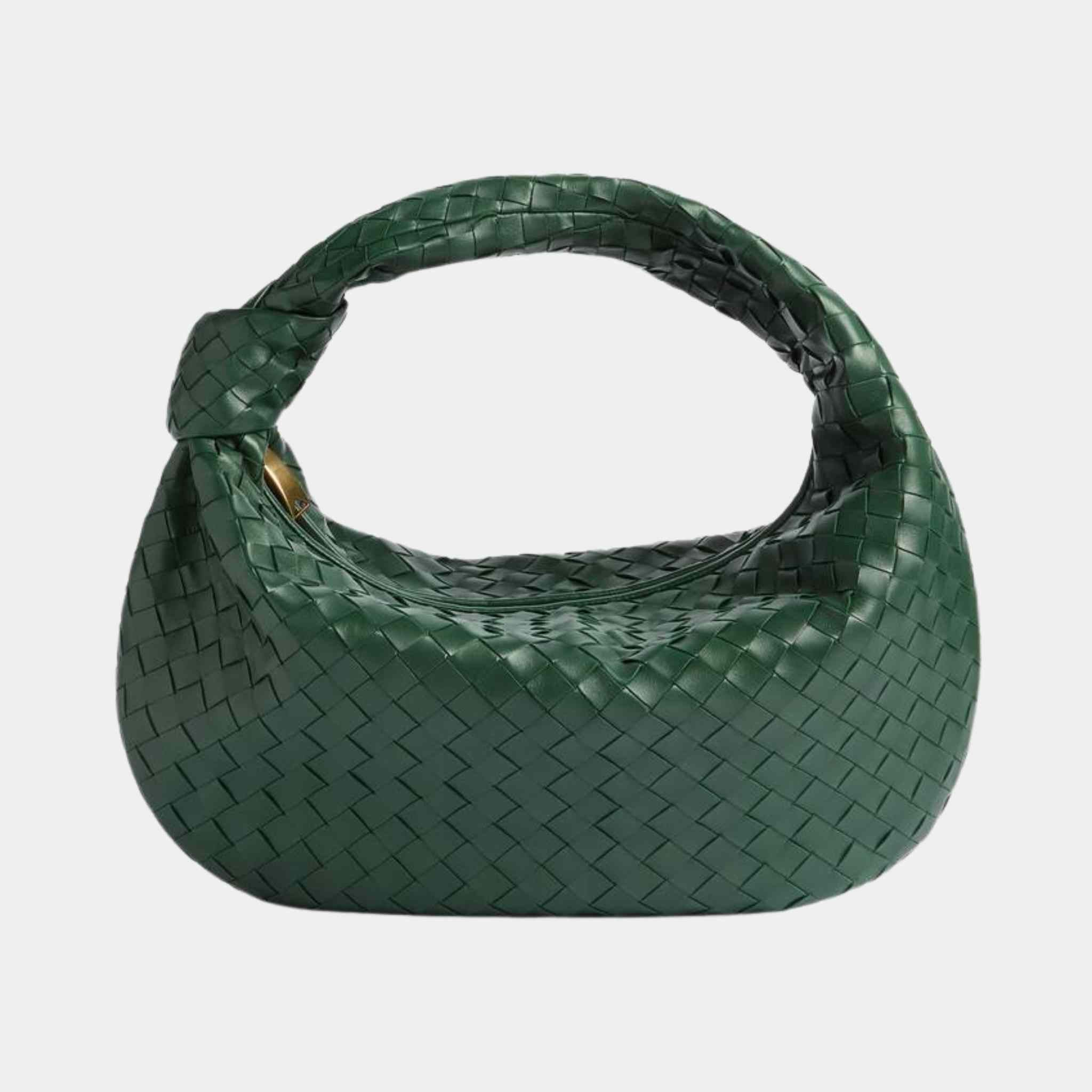 Bottega Veneta Small Jodie Handbag, Green, Front