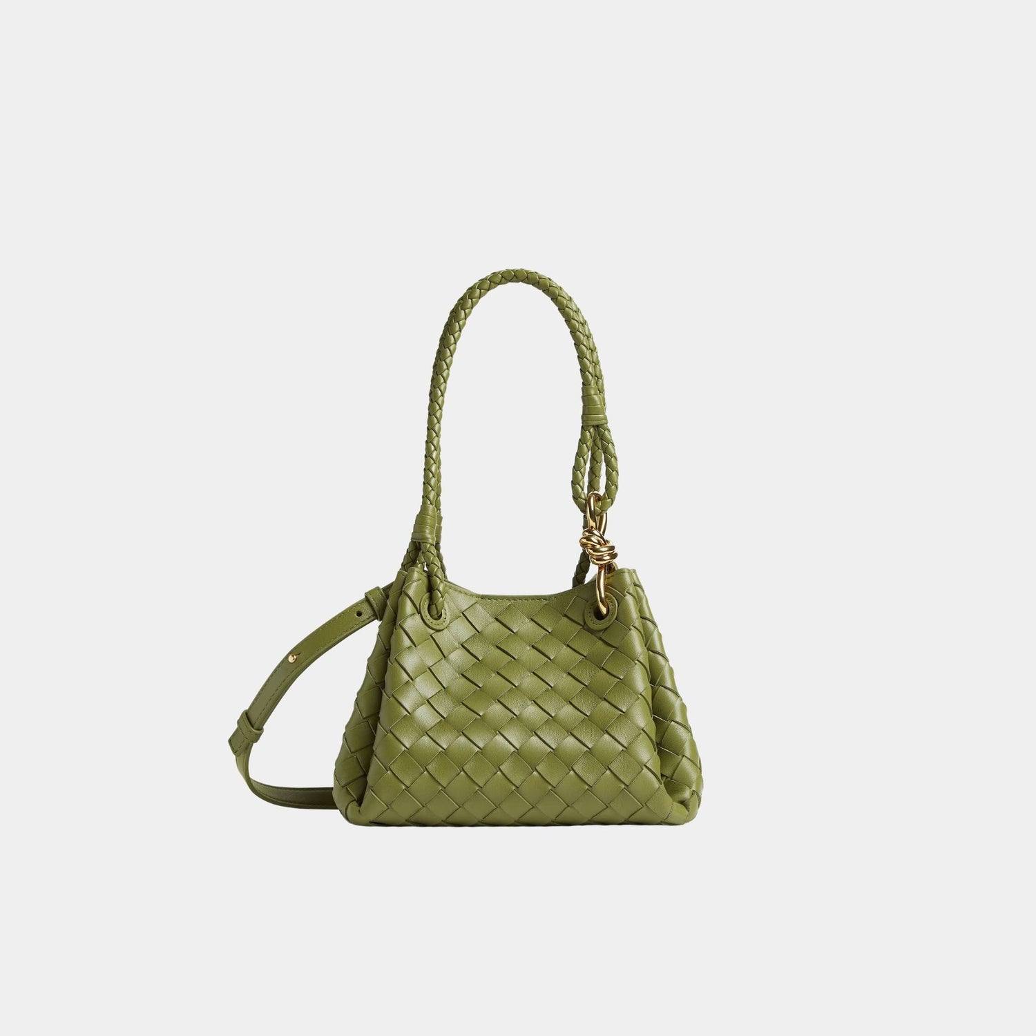 Bottega Veneta Small Parachute, Matcha, Front