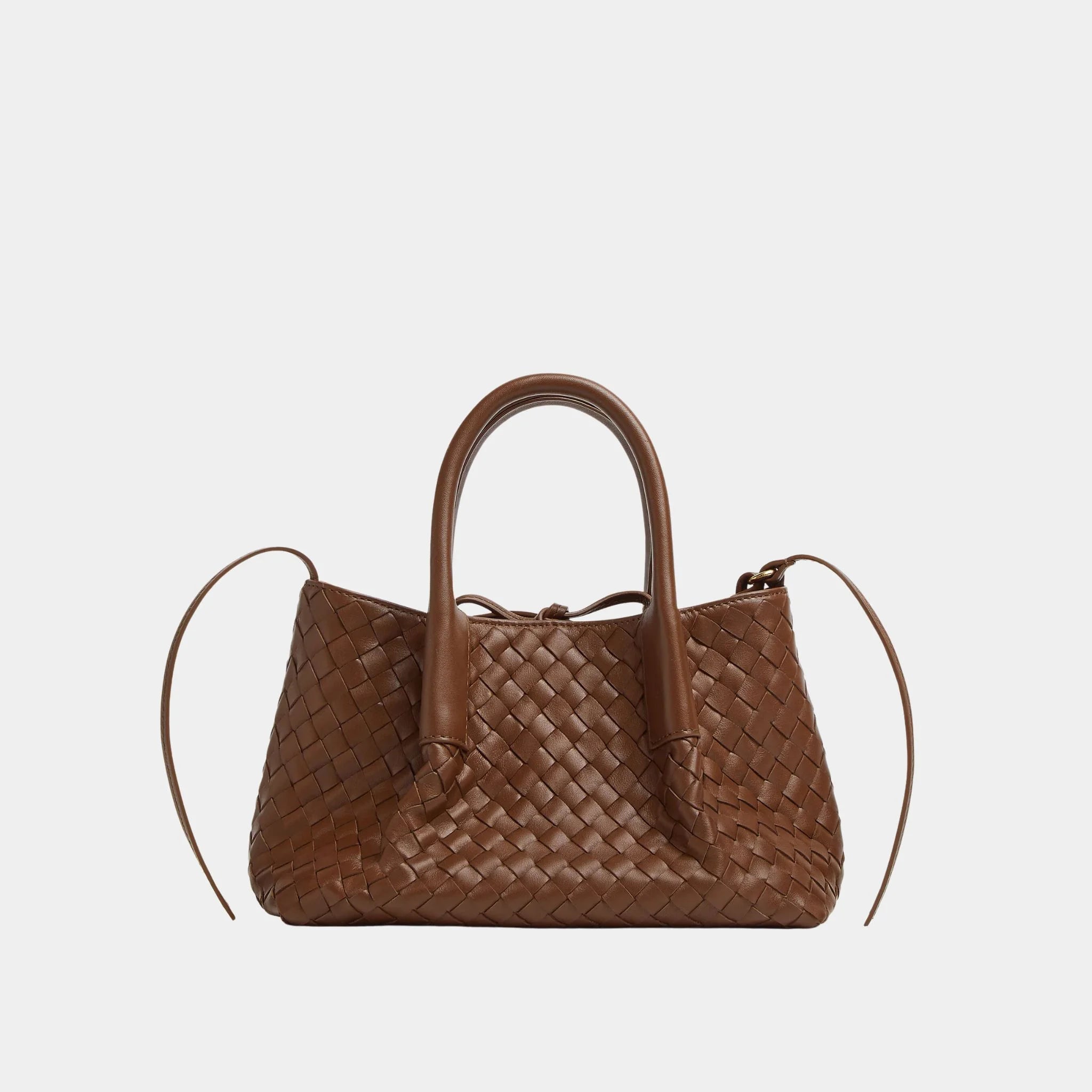 Bottega Veneta Small Pinacoteca Tote Bag, Nocciola, Amber, Front