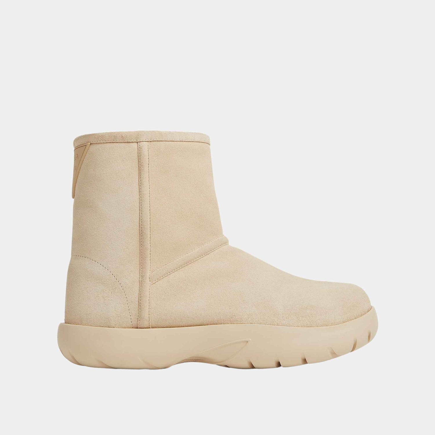 Bottega Veneta Snap Ankle Boot Porridge Suede, Porridge, Side
