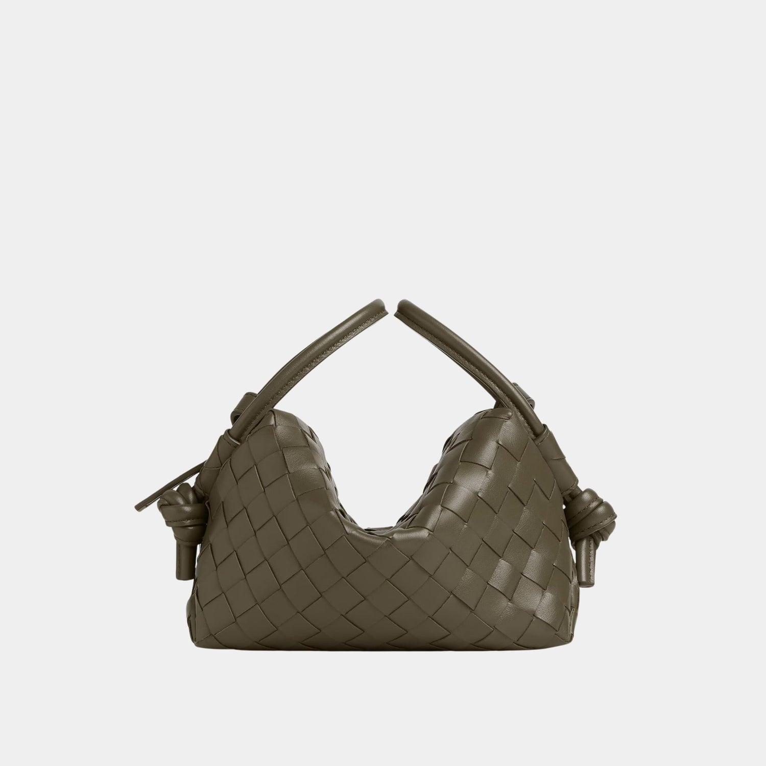 Bottega Veneta Top Handle Loop Cross Body Bag, Cypress, Front