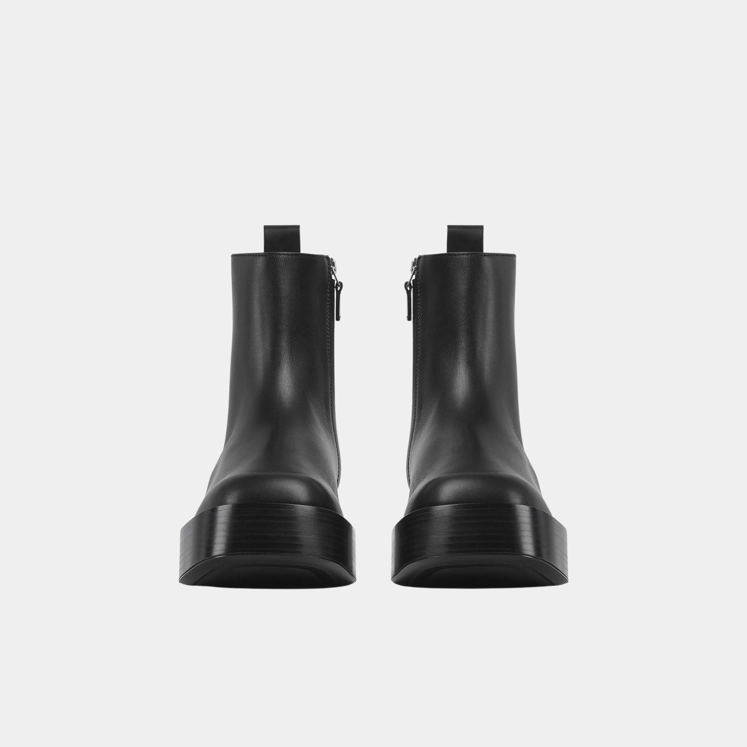 Bottega Veneta Torino Ankle Boot Smooth Calfskin Flatform Outsole, Front