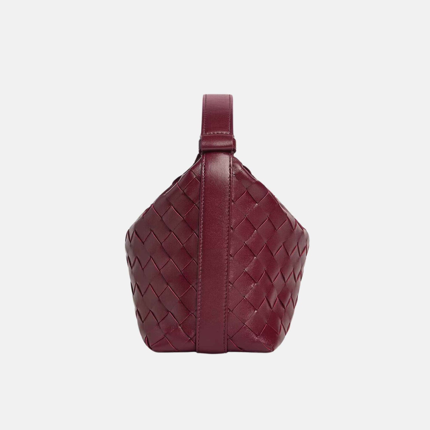 Bottega Veneta Wallace Handbag, Barolo/Venis, Side