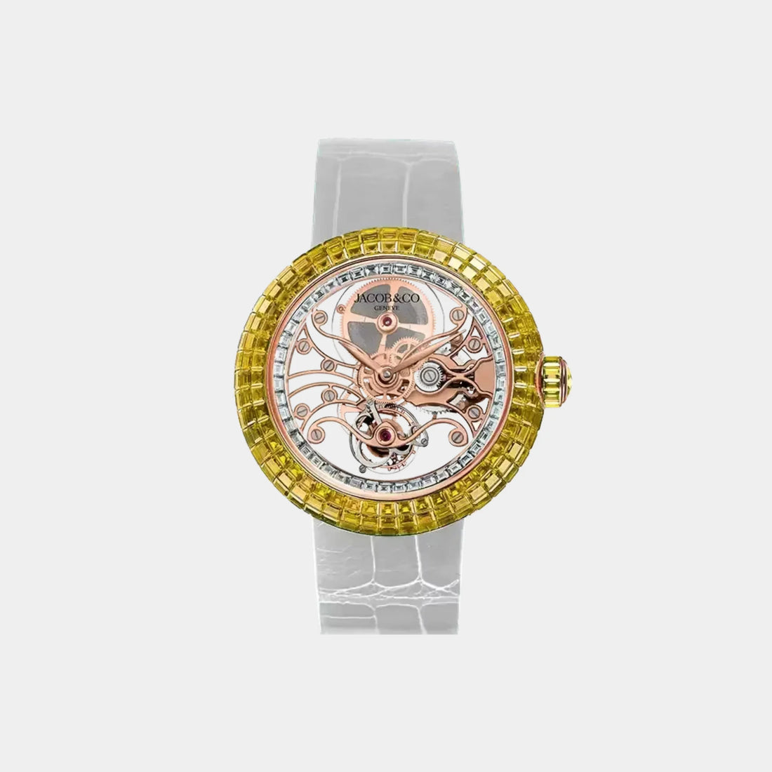 Jacob &amp; Co. Brilliant Skeleton Baguette Rose Gold BT542.40.AA.UA.A