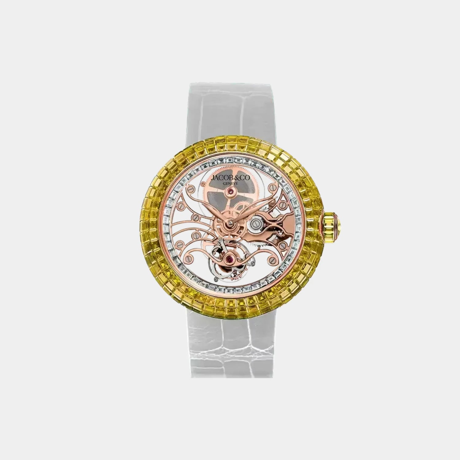 Jacob &amp; Co. Brilliant Skeleton Baguette Rose Gold BT542.40.AA.UA.A