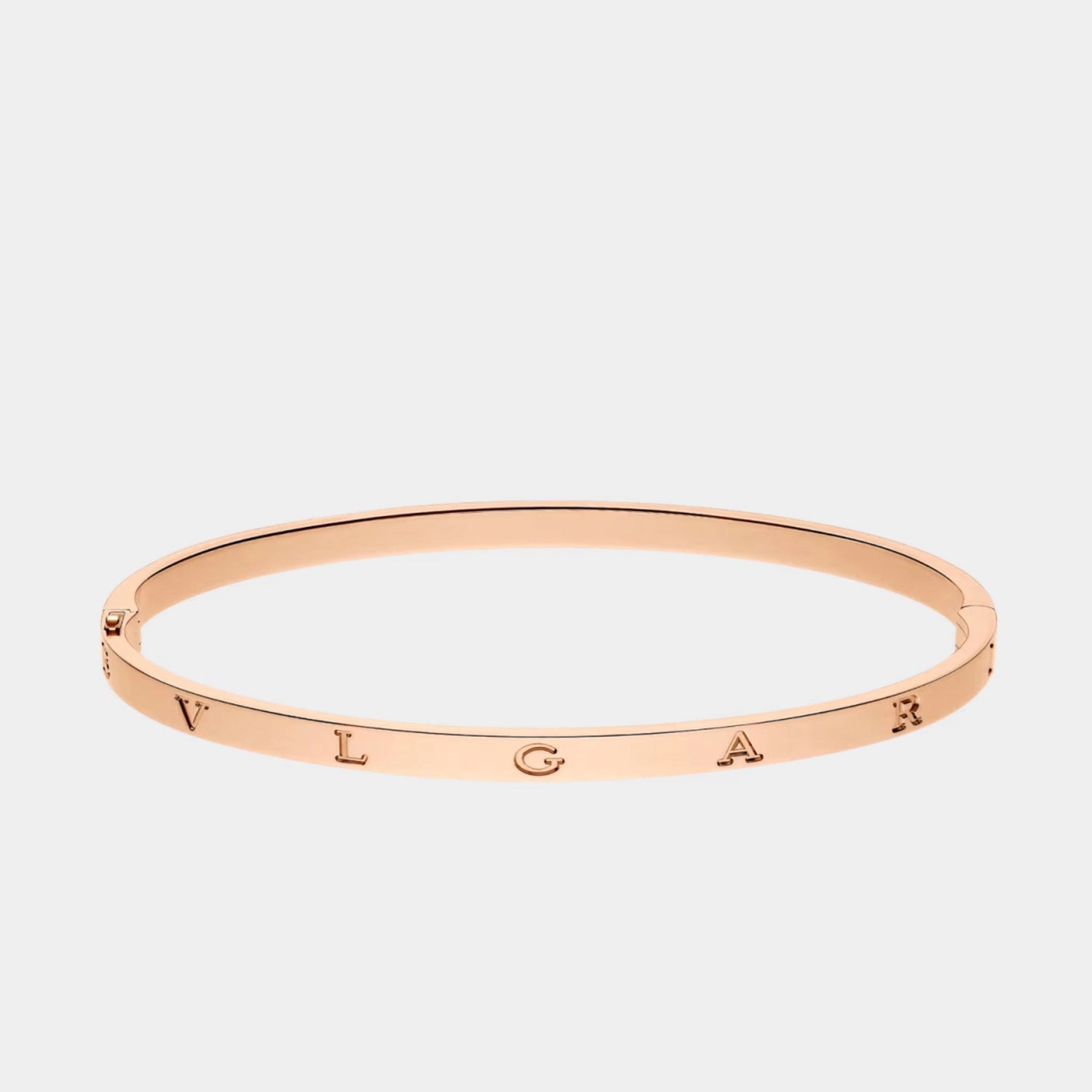 Bvlgari B.zero1 Essential Gold Bangle Bracelet, Rose Gold, Side