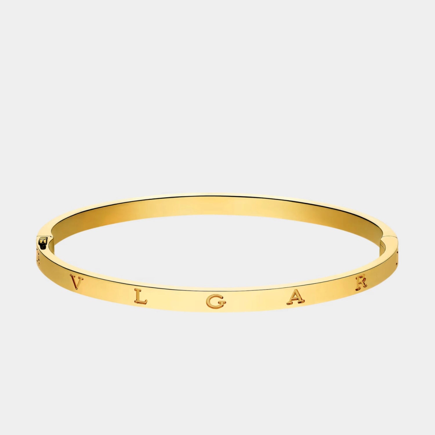 Bvlgari B.zero1 Essential Gold Bangle Bracelet, Yellow Gold, Side