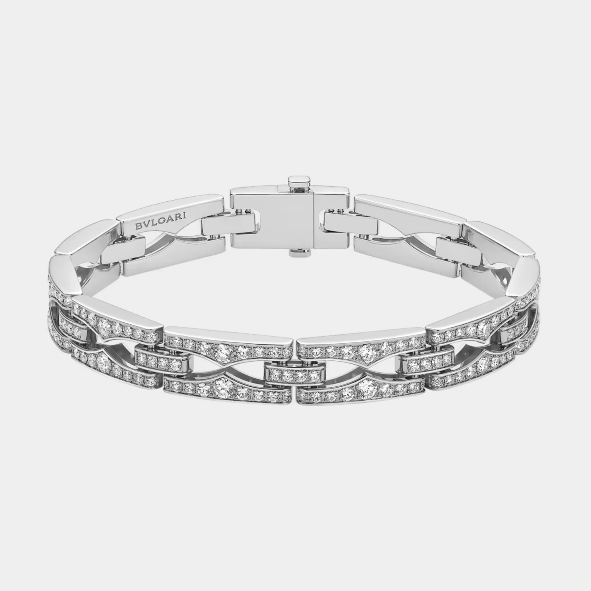 B.zero1 Rock Chain Gold Soft bracelet Full Pavé Diamonds