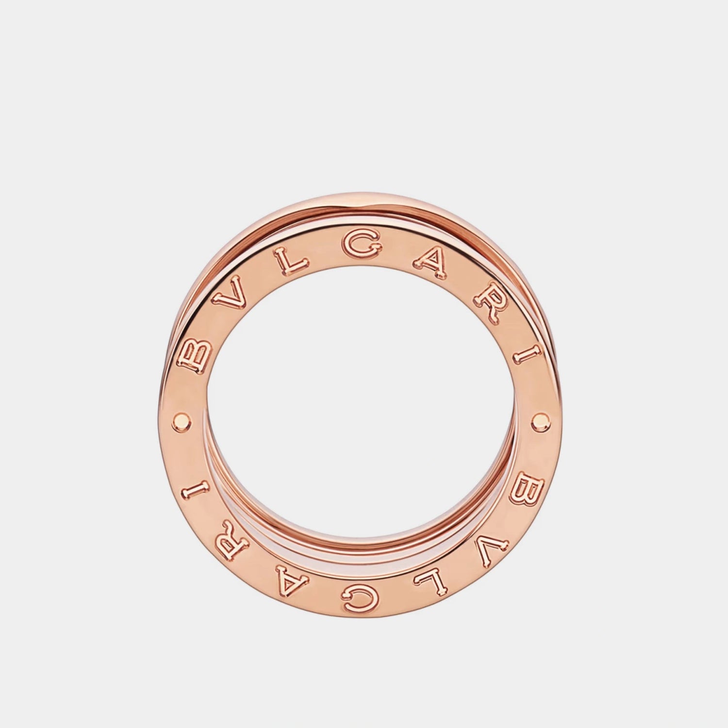 B.zero1 Rose Gold Ring, Side