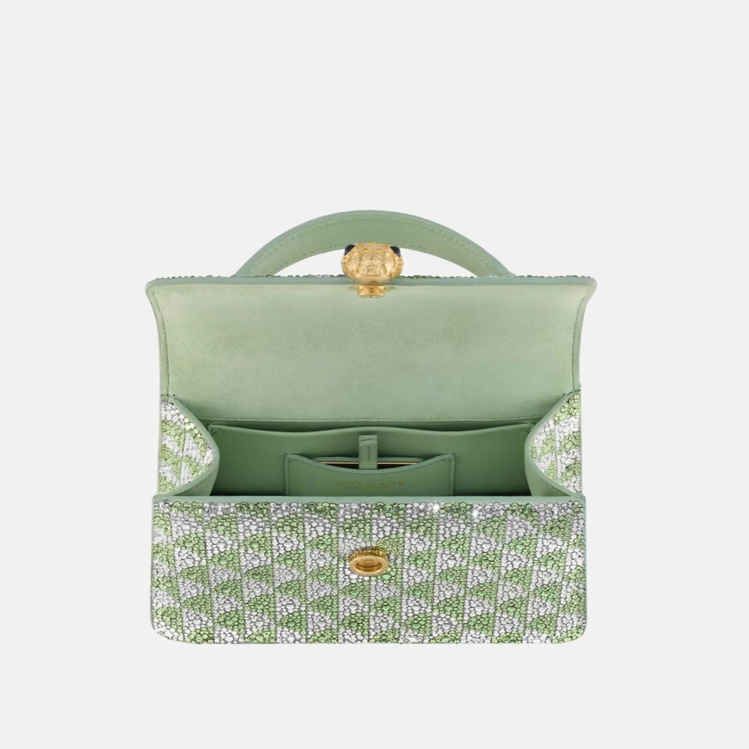 Bvlgari Serpenti Forever Mini Top Handle Bag, Inside