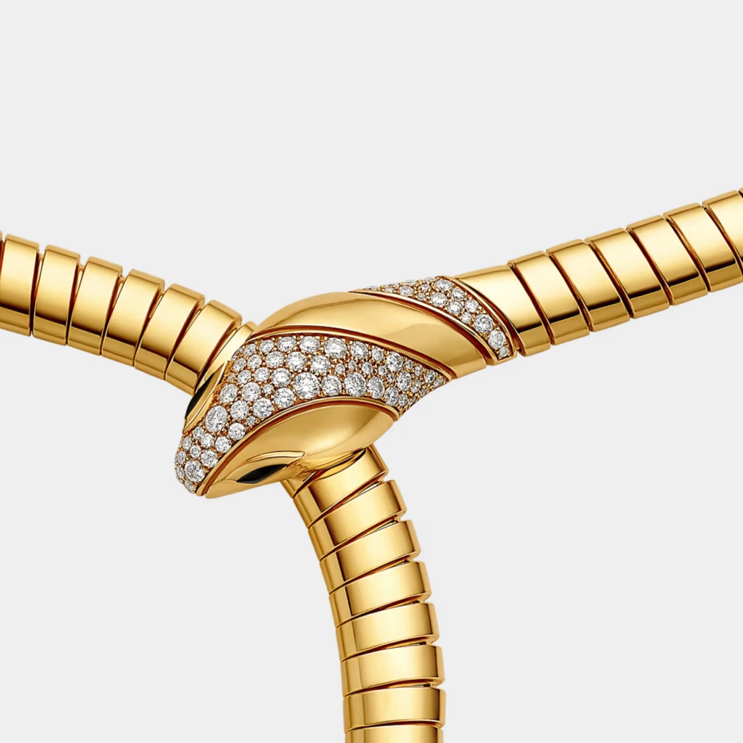Bvlgari Serpenti Tubogas Diamond Necklace , Closeup