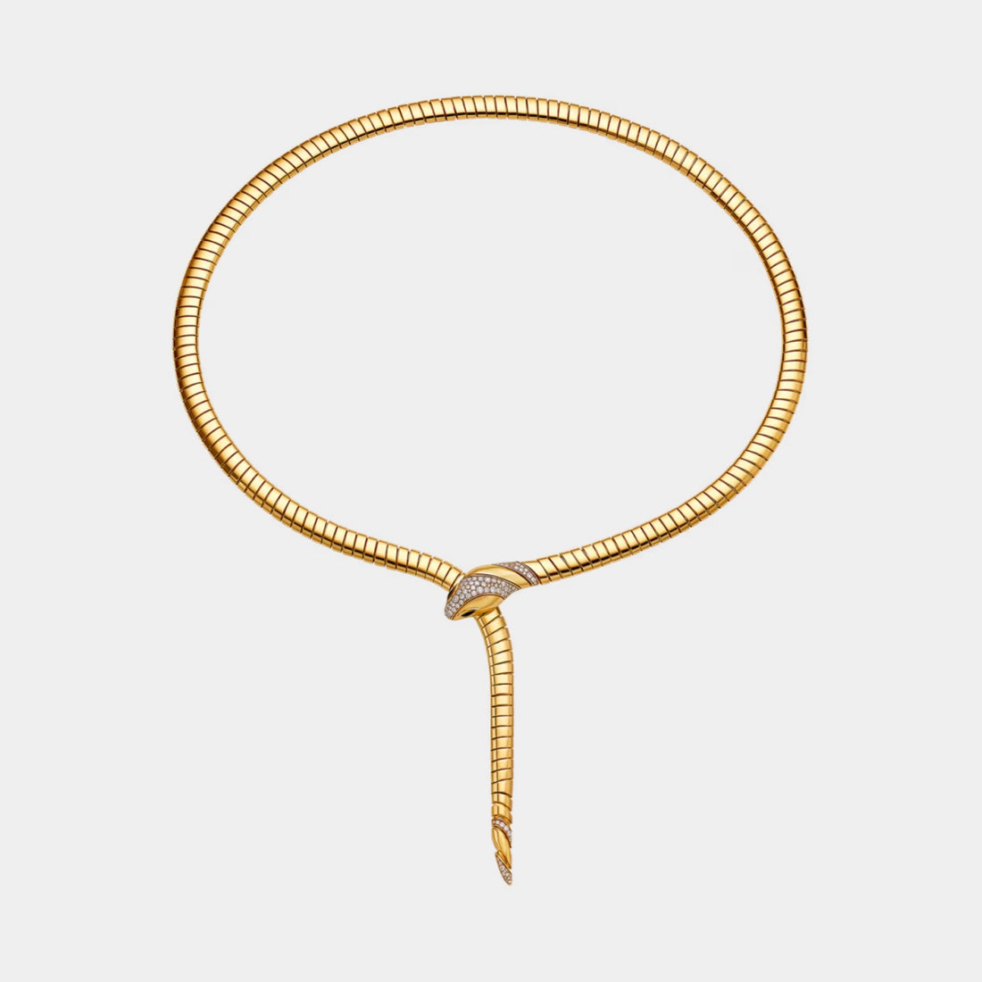 Bvlgari Serpenti Tubogas Diamond Necklace , Front