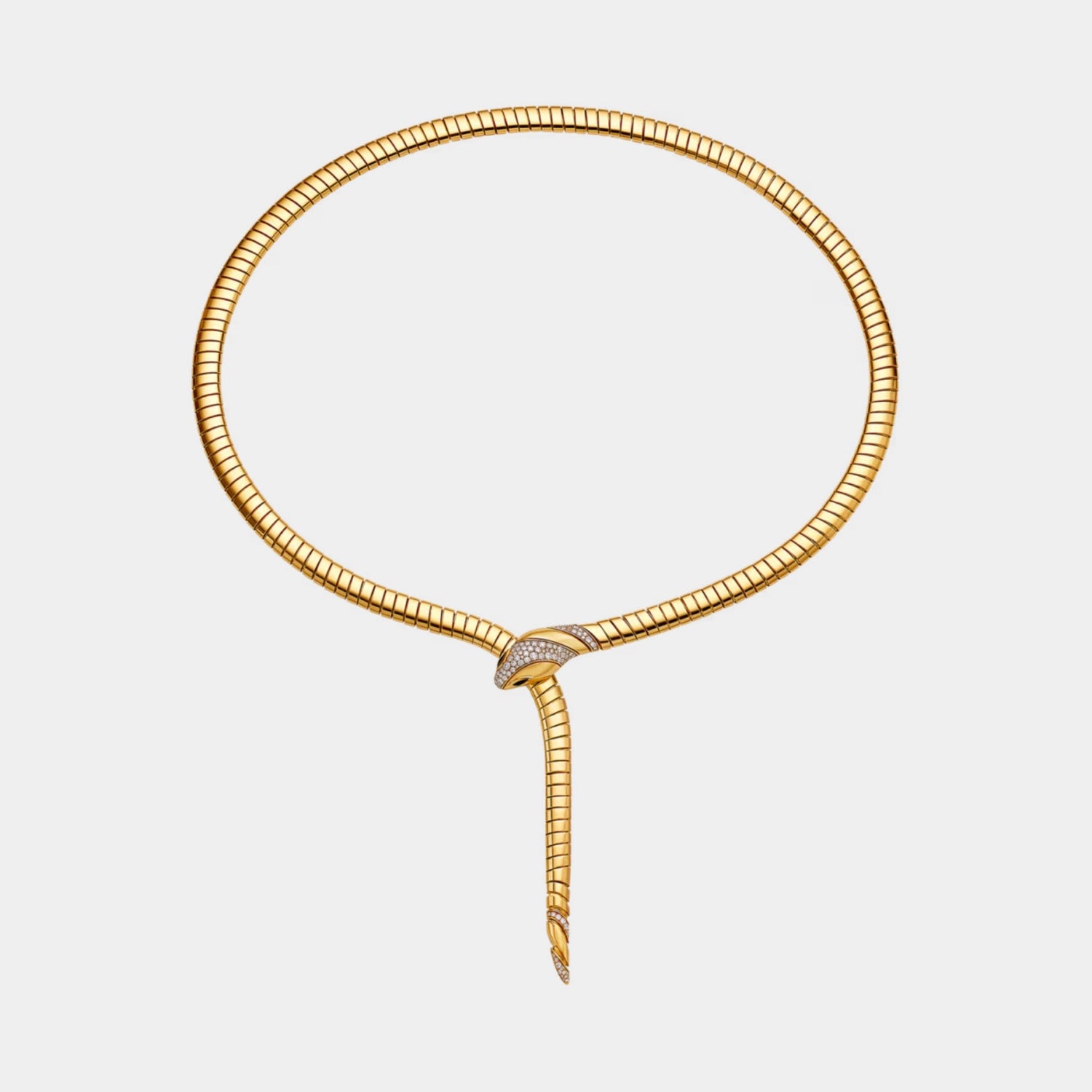 Bvlgari Serpenti Tubogas Diamond Necklace , Front