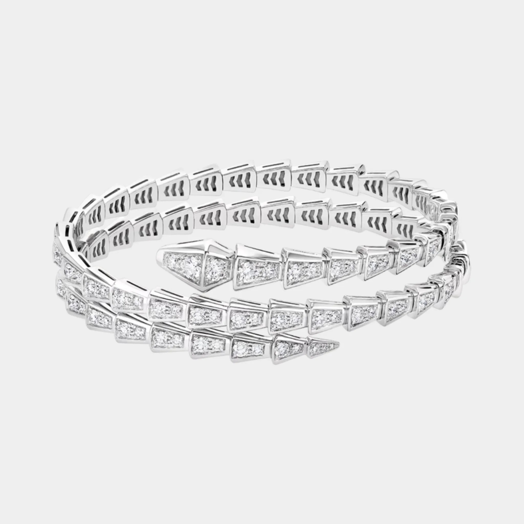 Serpenti Viper Diamond Bracelet 2 Loops