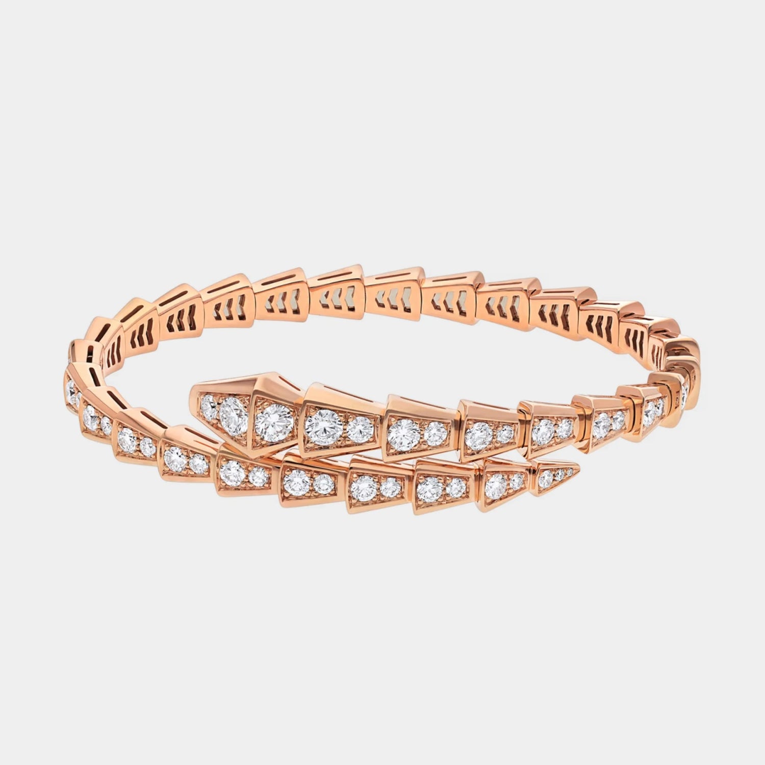 Bvlgari Serpenti Viper Diamond Bracelet Rose gold, Side