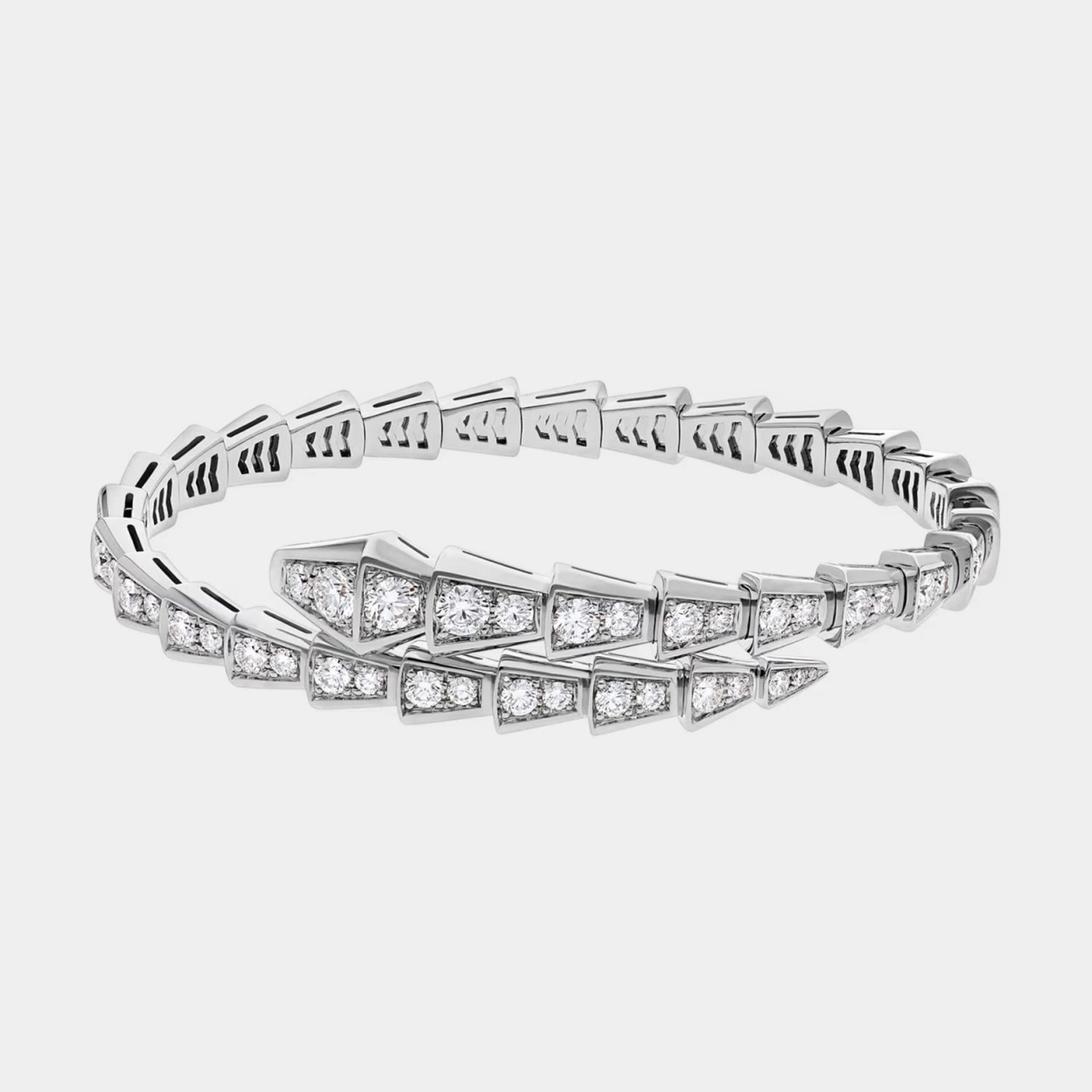 Bvlgari Serpenti Viper Diamond Bracelet White gold, Side
