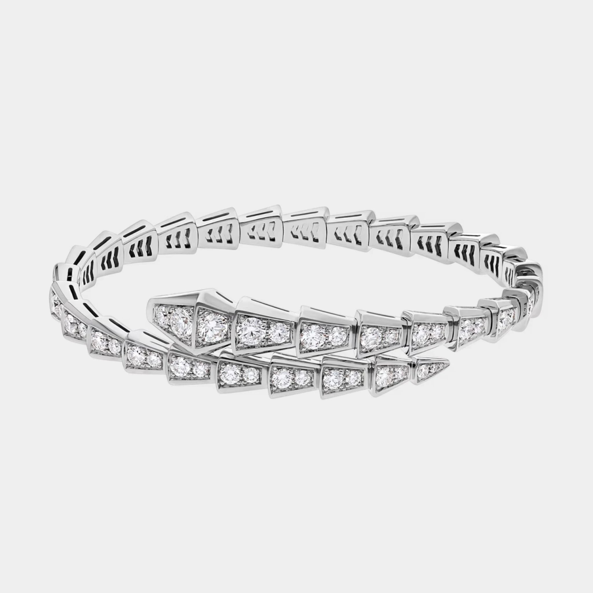 Bvlgari Serpenti Viper Diamond Bracelet White gold, Side